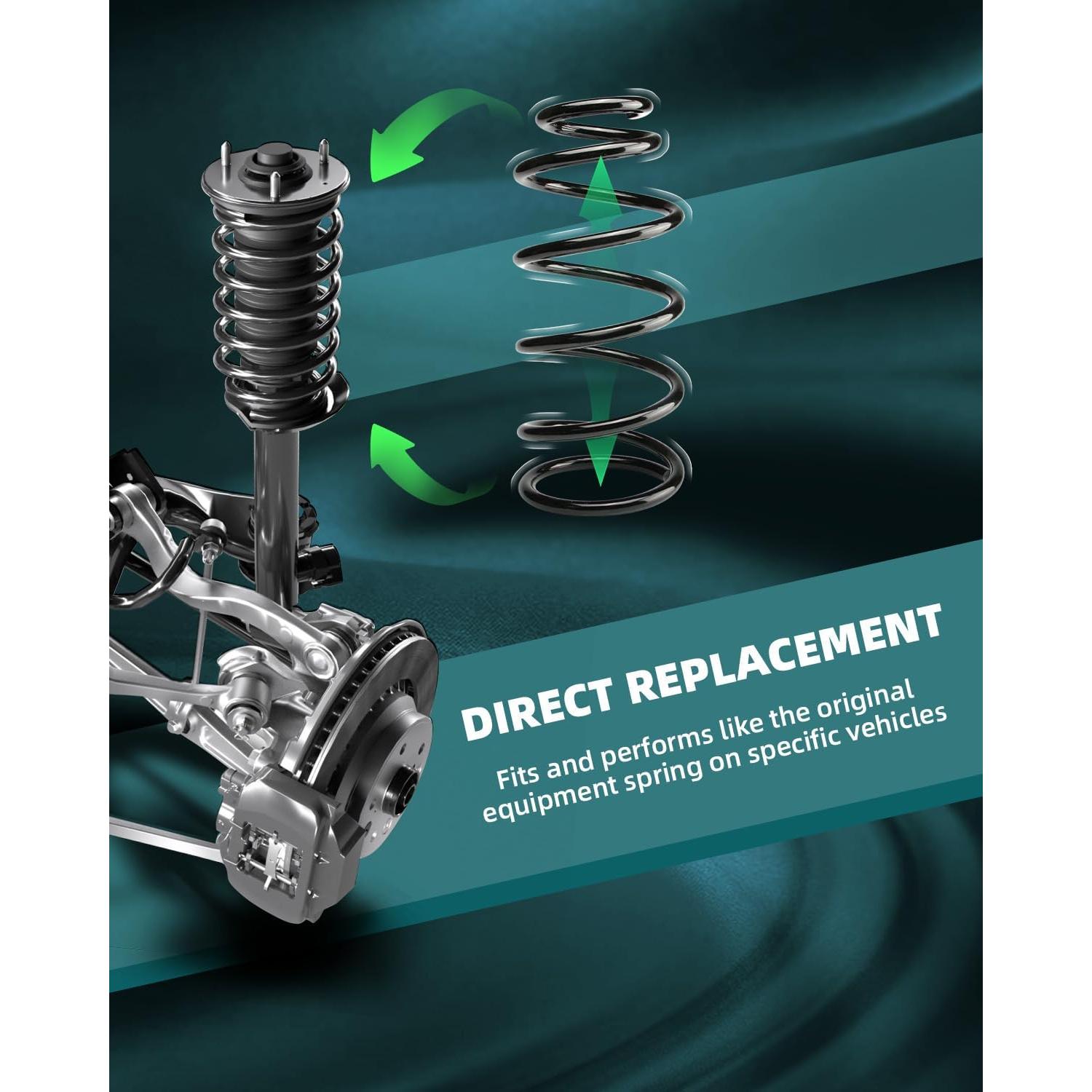 Juego de Resortes de Suspensión Trasera AUTOMUTO 81055 VW Golf/Jetta