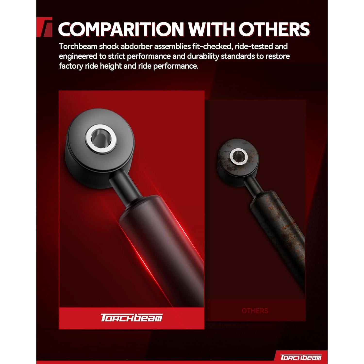 Amortiguadores Traseros Torchbeam para Volkswagen 1998-2010