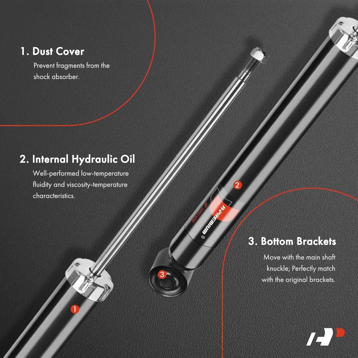 Amortiguadores Traseros A-Premium para Audi A4 2009-2012, Juego de 2