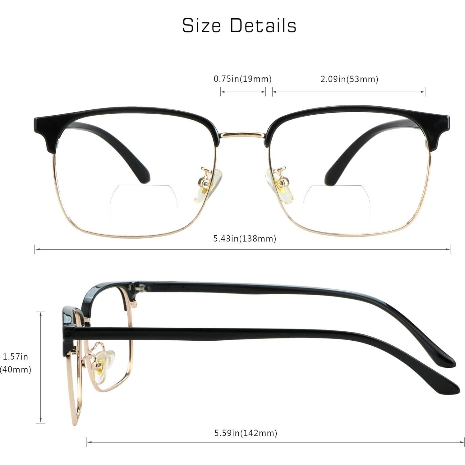 Gafas Bifocales VisionGlobal 3.0x con Protección UV