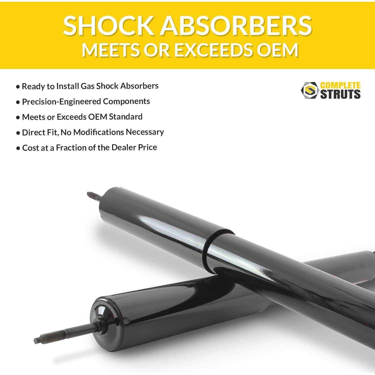 Conjunto de Estribos Completos Frontales y Amortiguadores BMW 335i 2007-2013