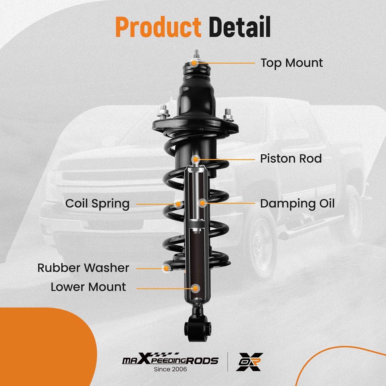 Amortiguadores Traseros maXpeedingrods para Honda Civic 2001-2005