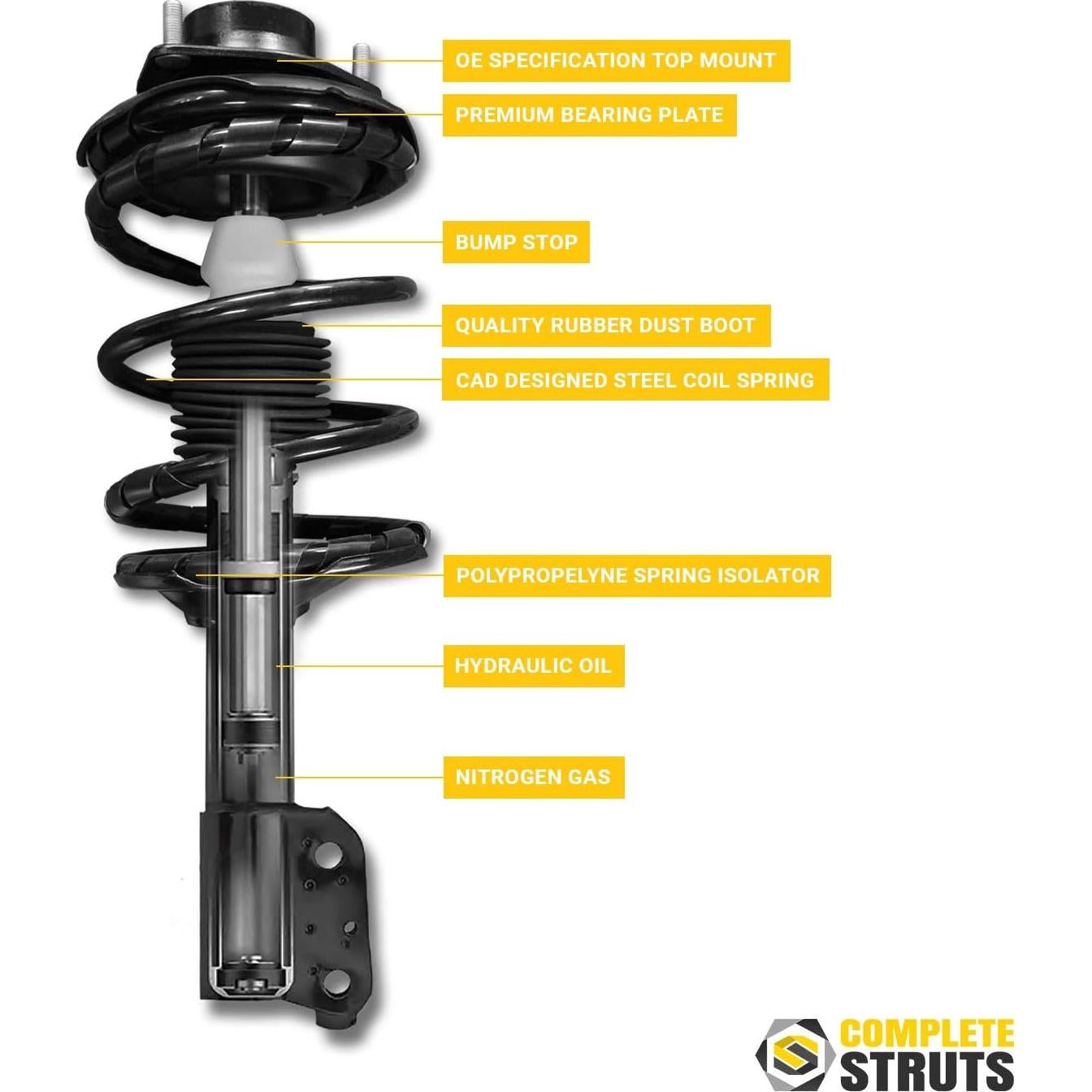 Ensambles de Estribos Completos Complete Struts para Lexus LS460 2007-2017