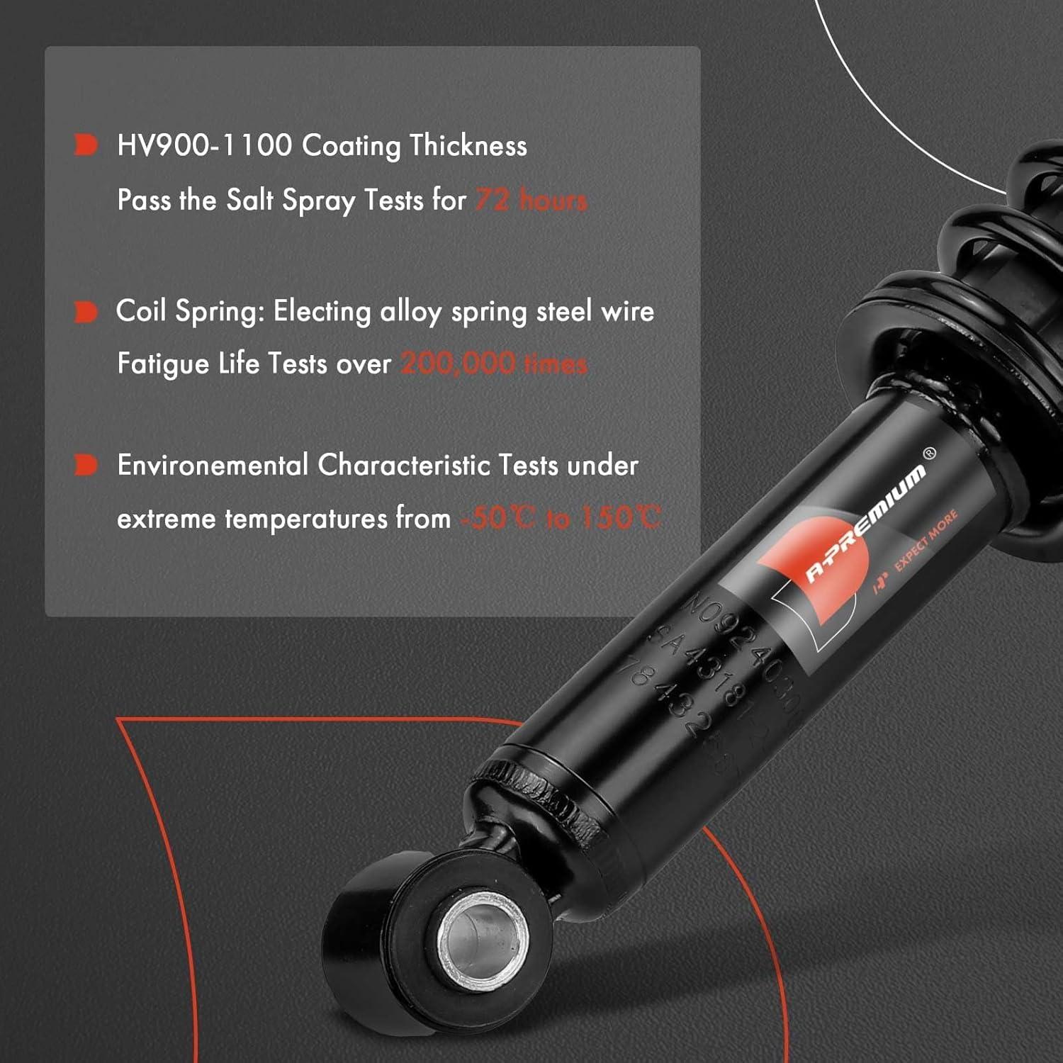 Amortiguadores Traseros A-Premium con Resortes de Bobina - 2 Piezas