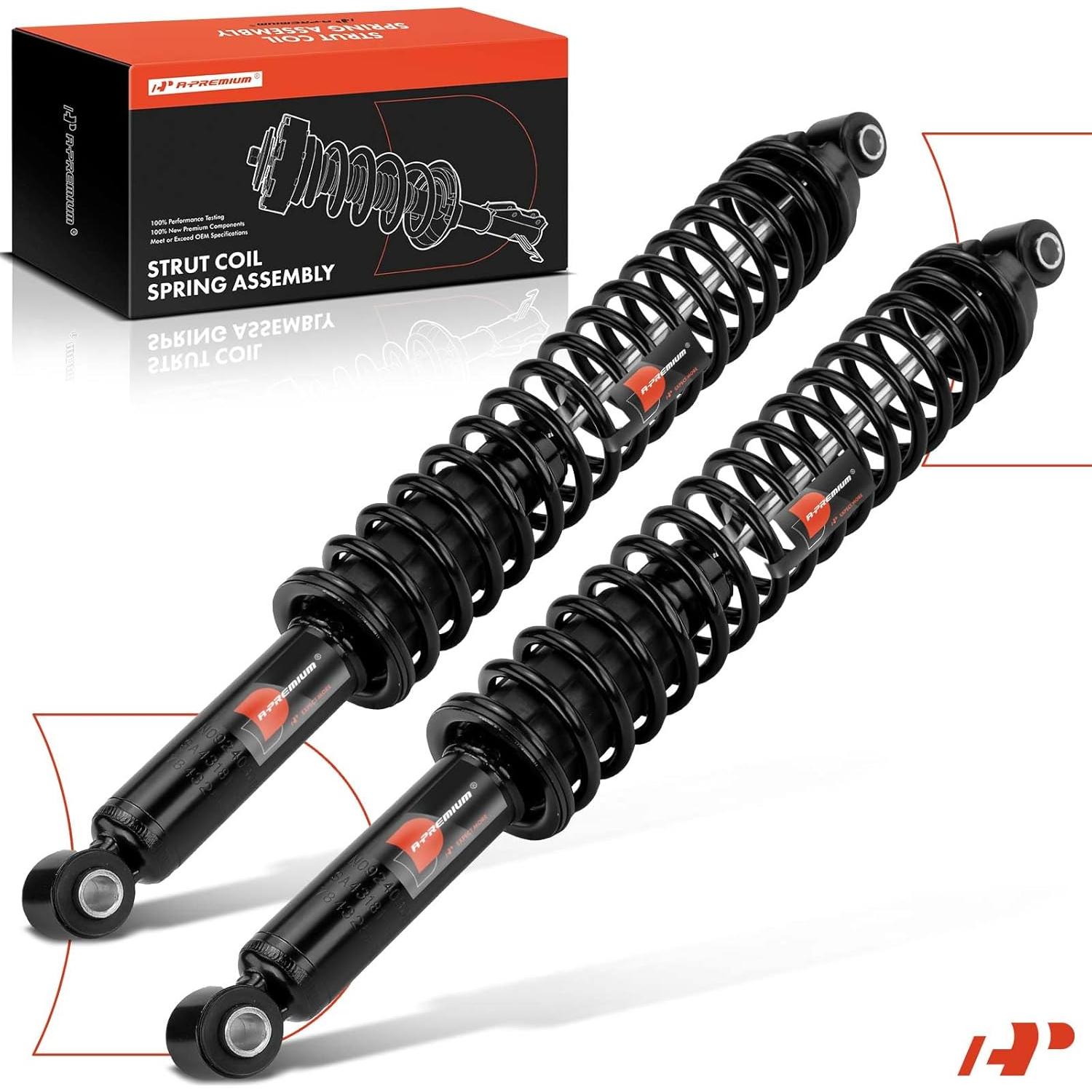 Amortiguadores Traseros A-Premium con Resortes de Bobina - 2 Piezas