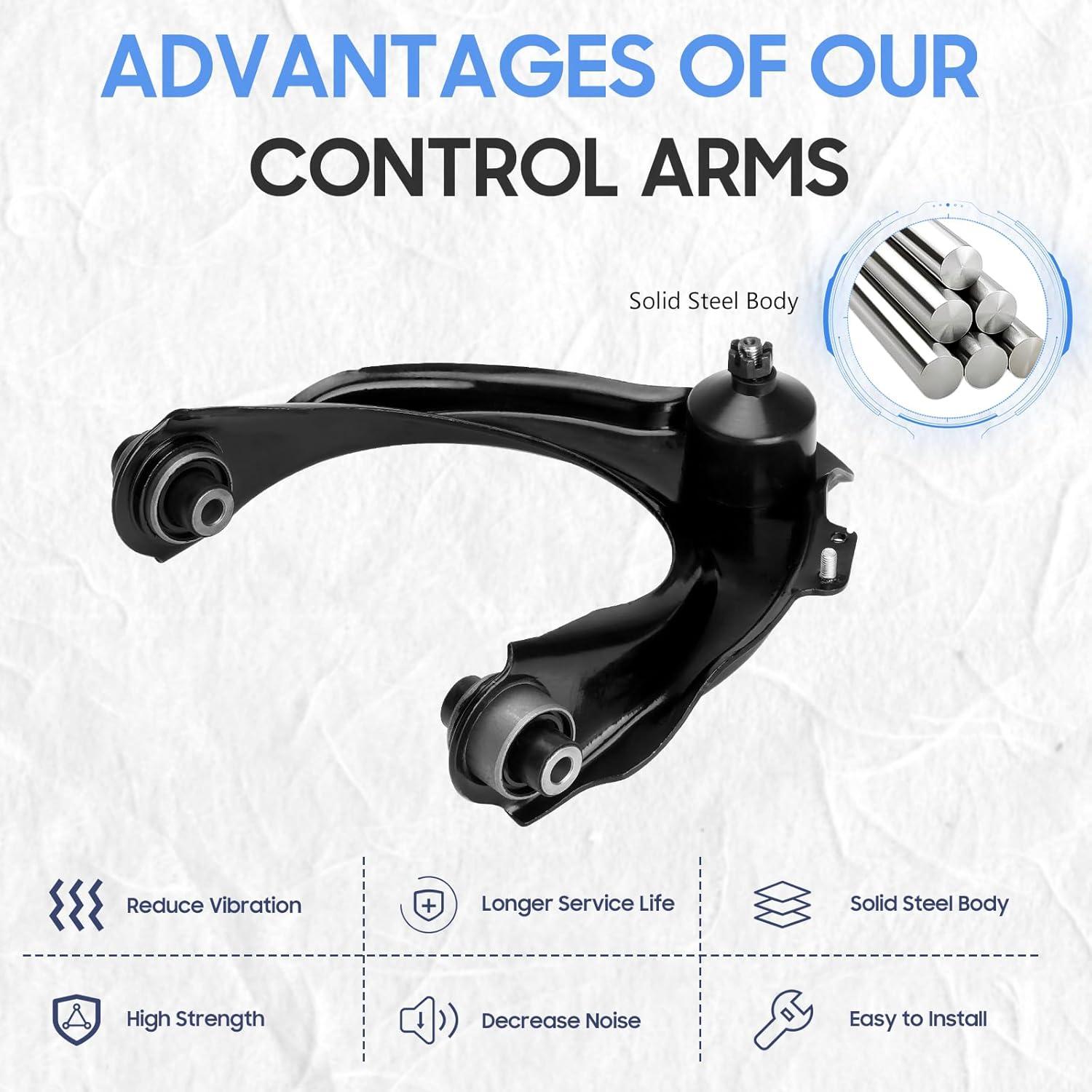 Brazos de Control Superiores Frontales ILONPA para Honda Accord y Acura TSX