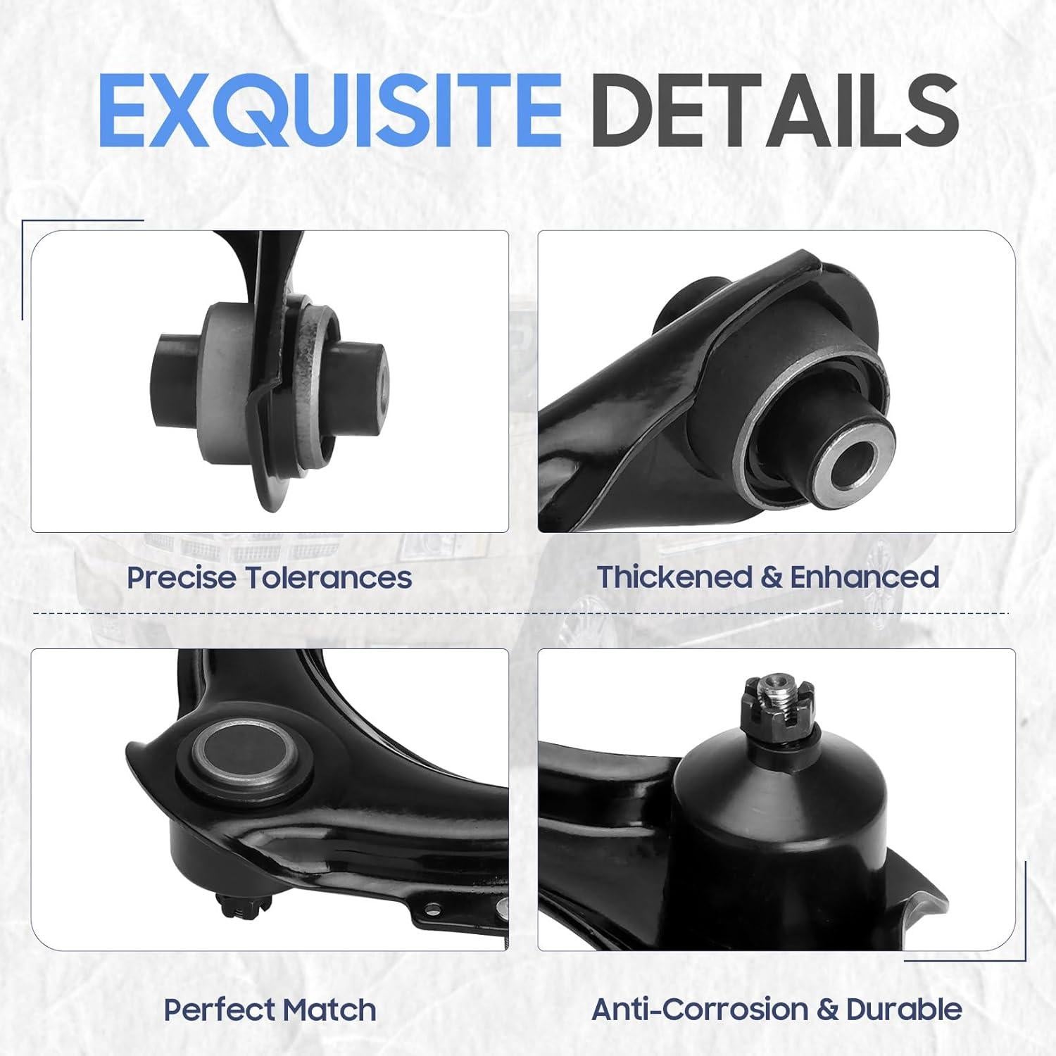 Brazos de Control Superiores Frontales ILONPA para Honda Accord y Acura TSX