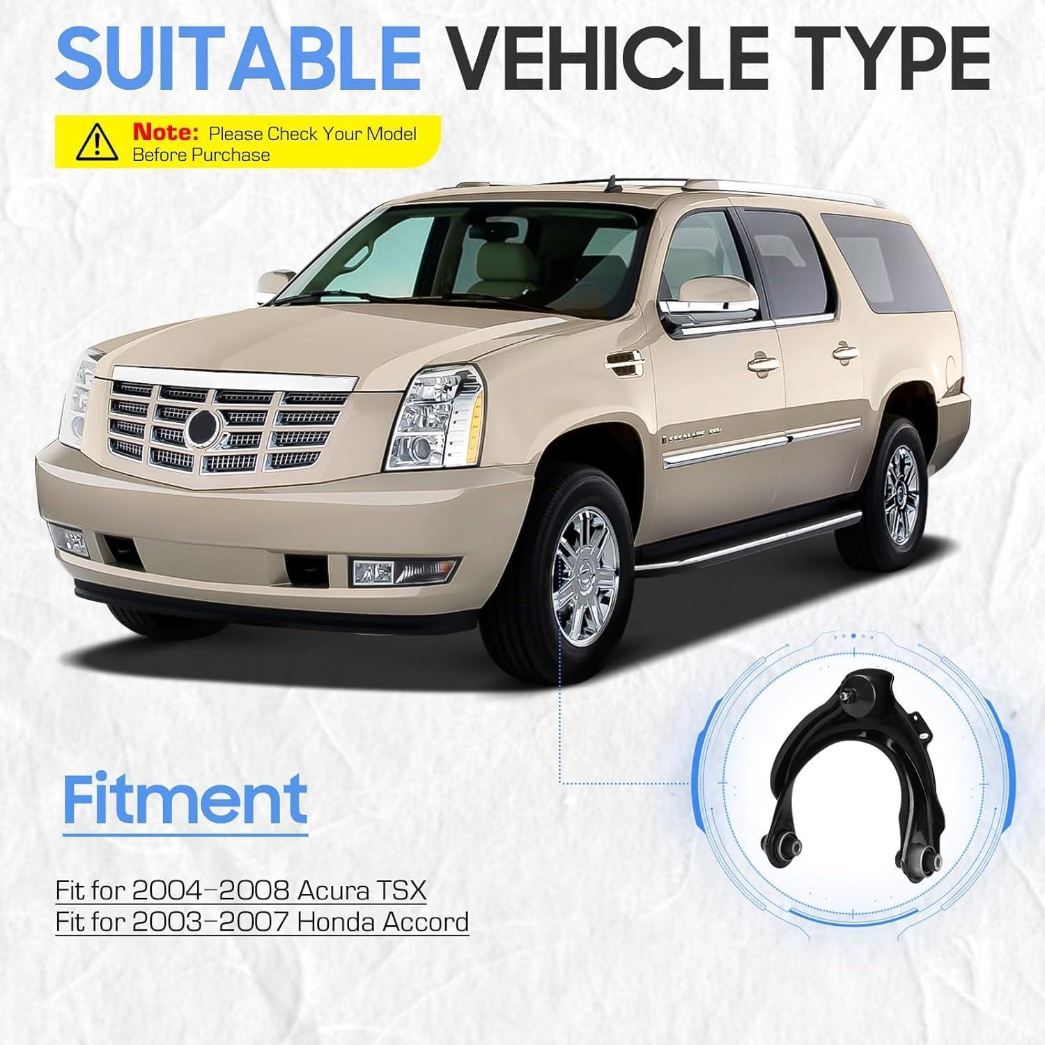 Kit de Suspensión Delantera ILONPA BUCT0011S para Accord 2003-2007 y Acura TSX 2004-2008