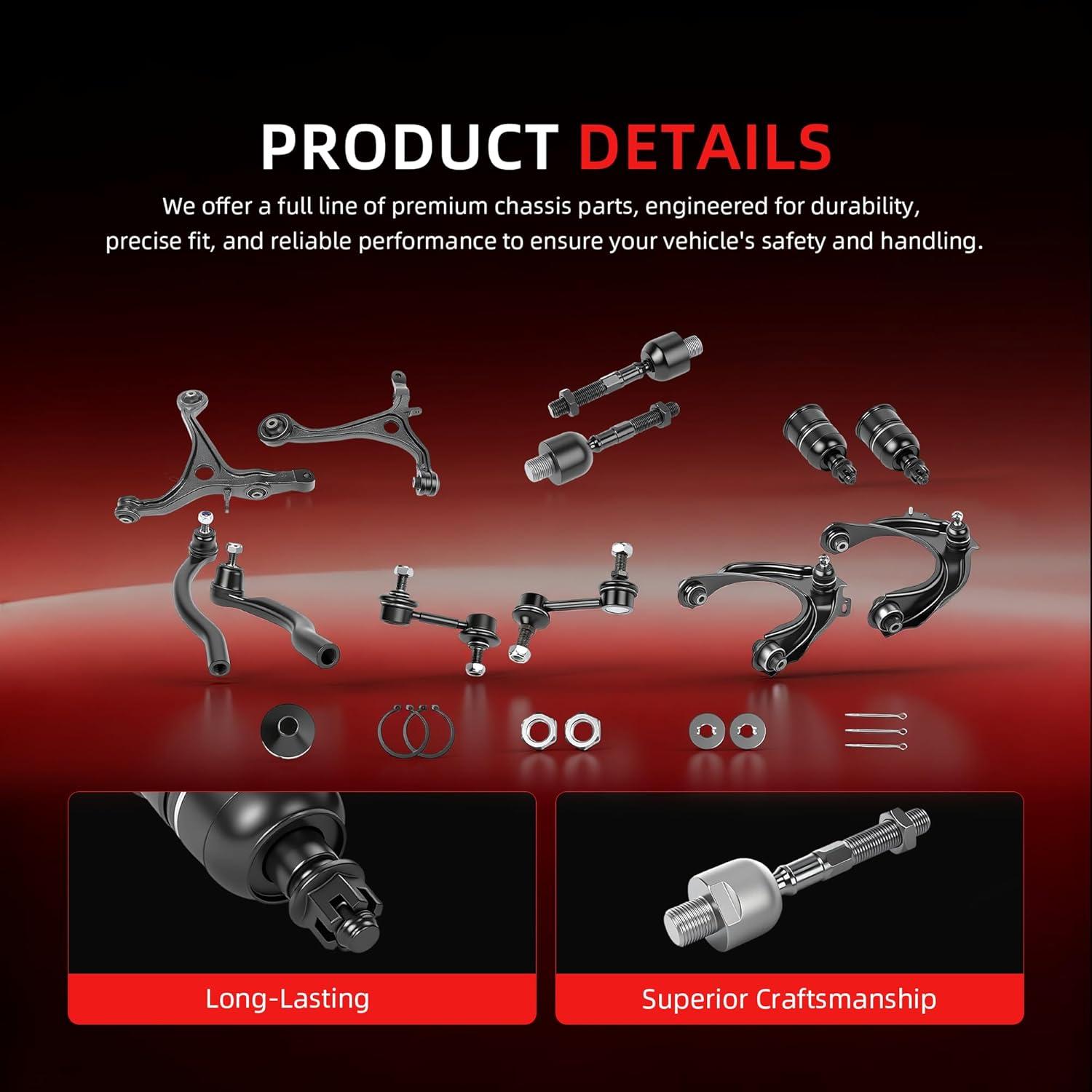 Kit de Suspensión Delantera KeleHD 12 Piezas para Honda Accord y Acura TSX