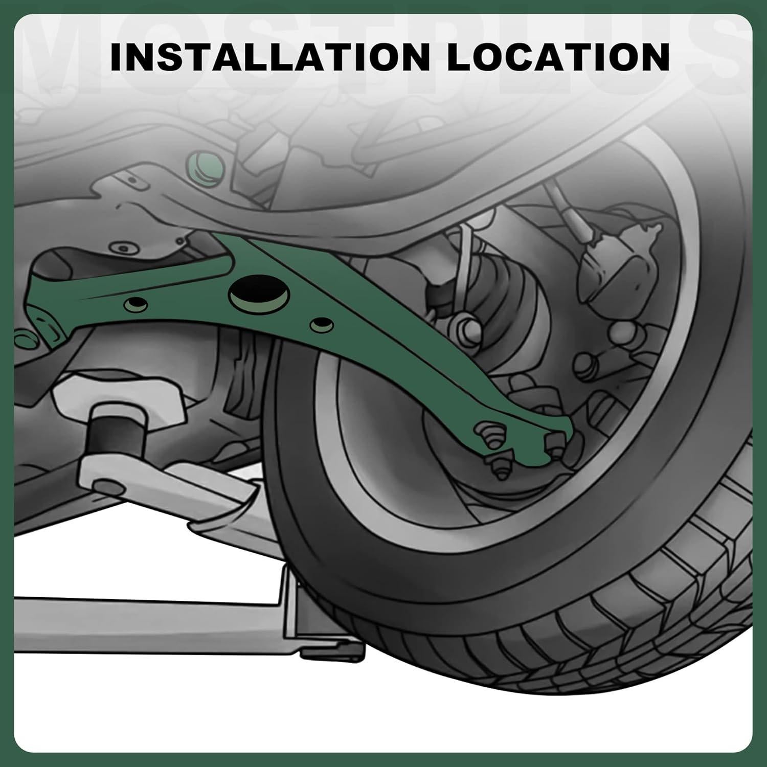 Kit de Suspensión Delantera 12pcs MOSTPLUS para Honda Accord 2003-2007 / Acura TSX 2004-2008