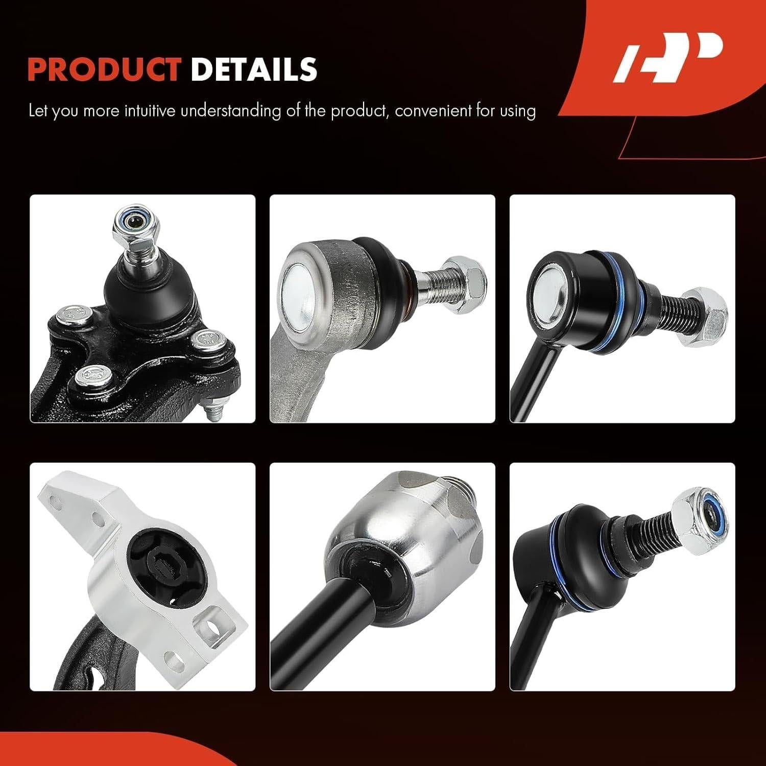 Conjunto A-Premium 6 Piezas Suspensión Volkswagen Audi