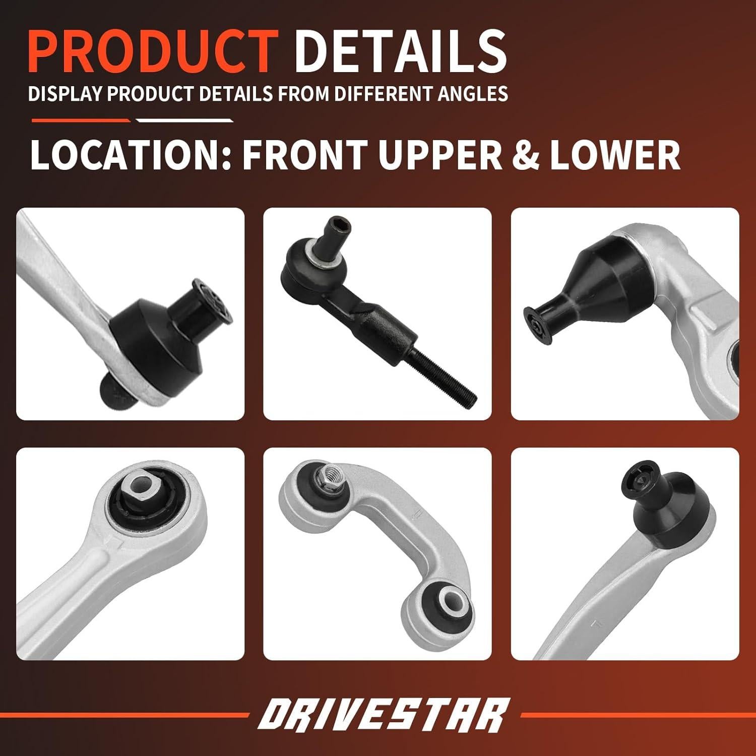 Kit de Brazo de Control DRIVESTAR 8E0498998S1 para Audi A4 2000-2008