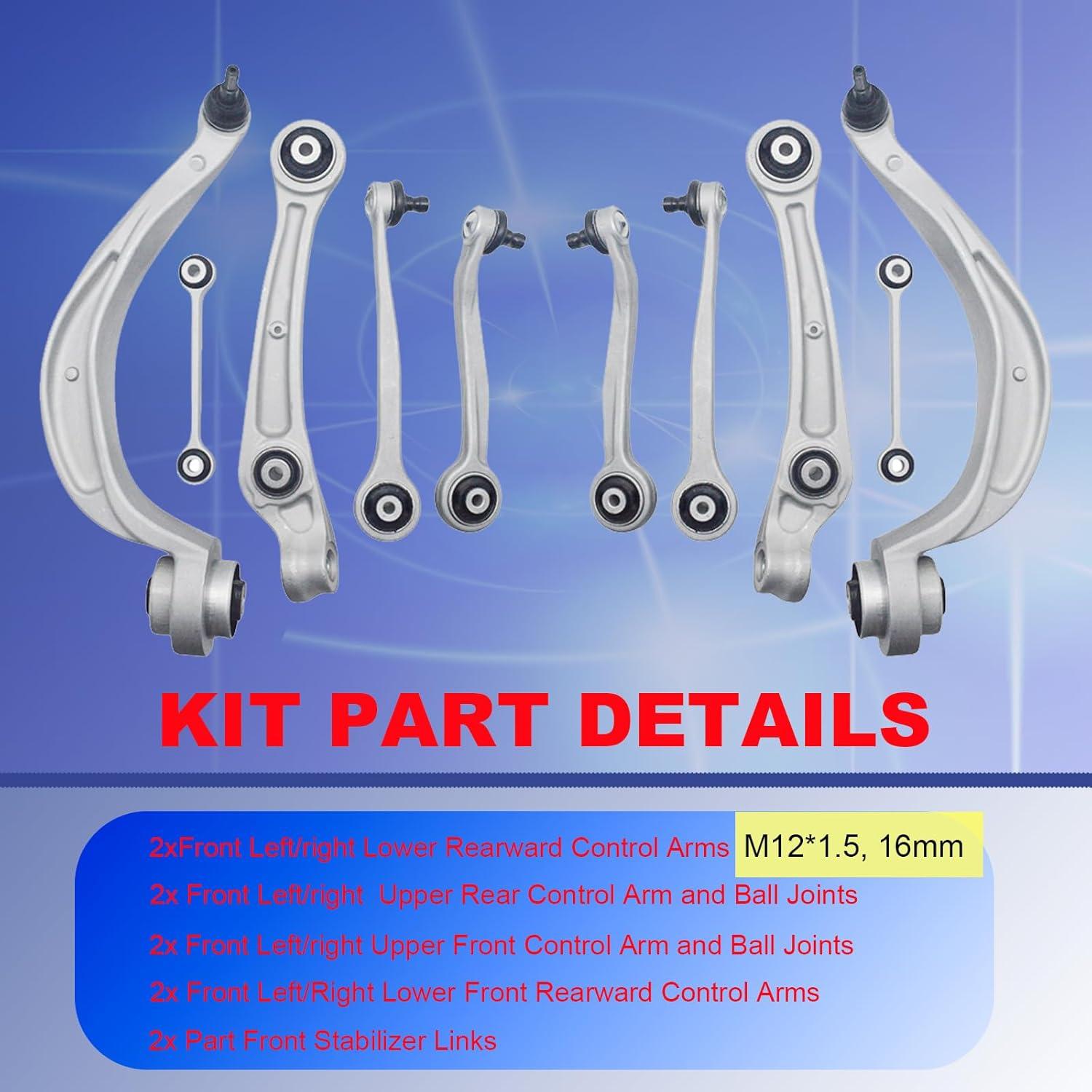Kit de Suspensión 10 Piezas HEYHAP para Audi A4 A5 Q5 S4 S5