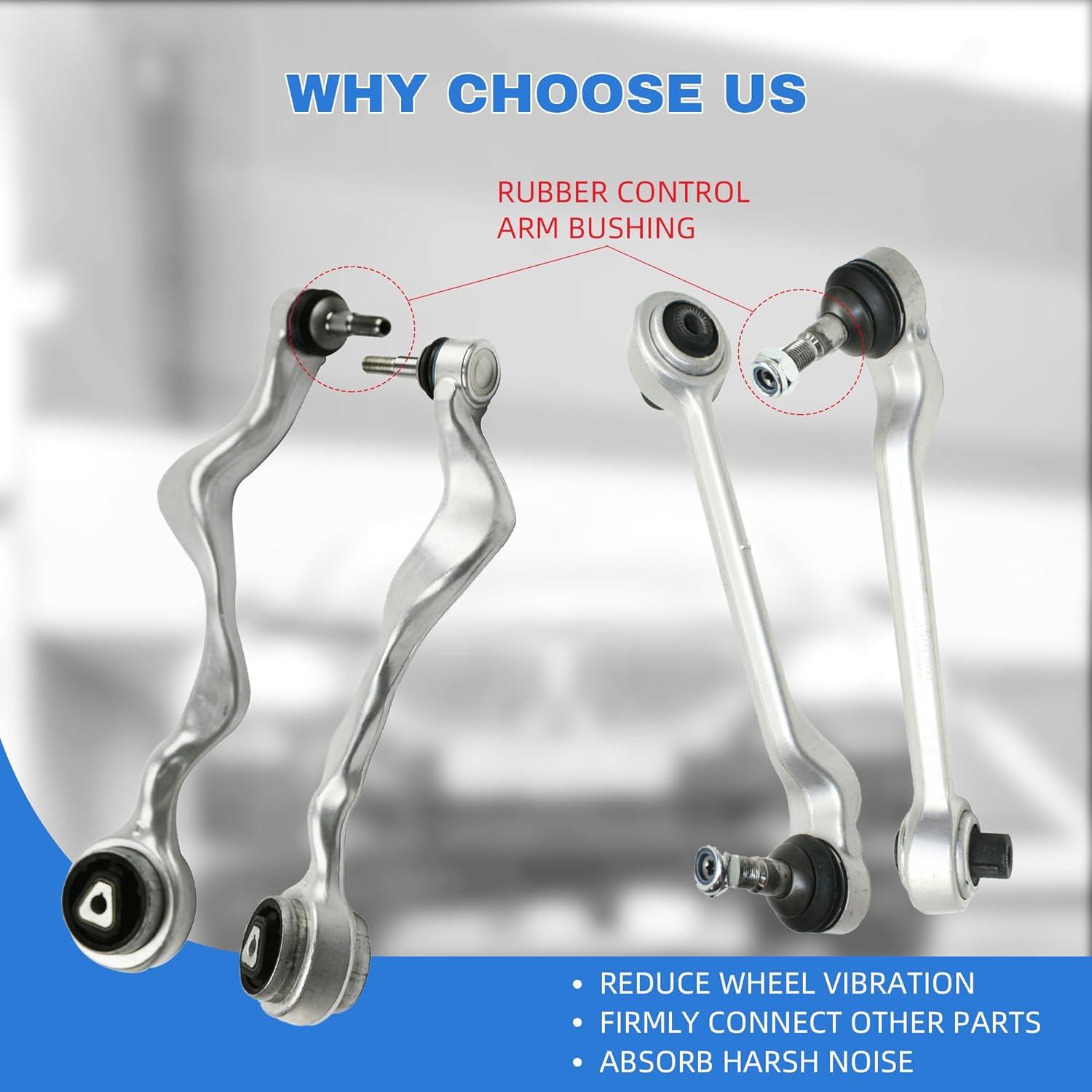 Kit de Brazo de Suspensión Delantera Rockplanet 8 Piezas BMW