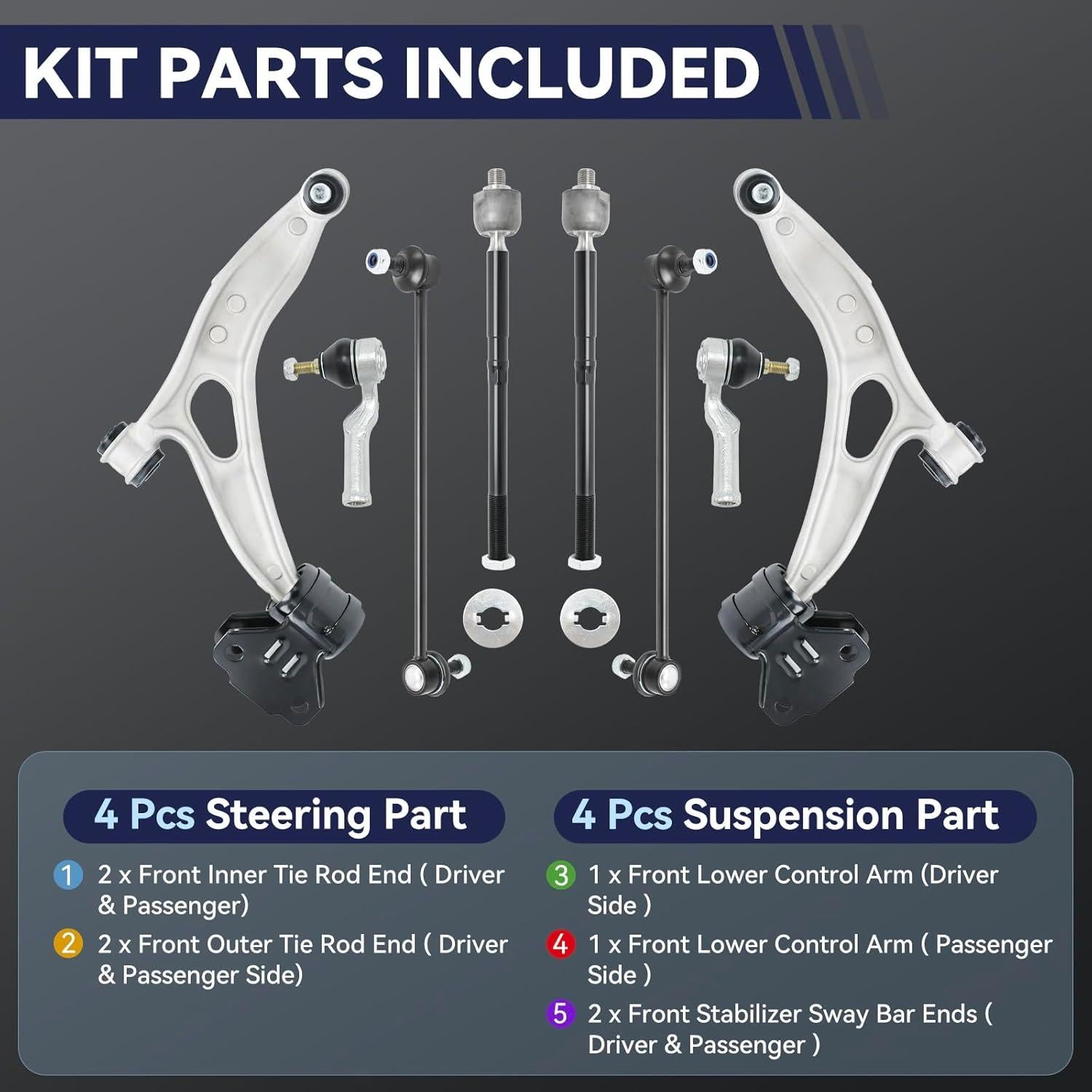 Kit de Brazo de Control Inferior Frontal UGFC para Ford C Max y Focus