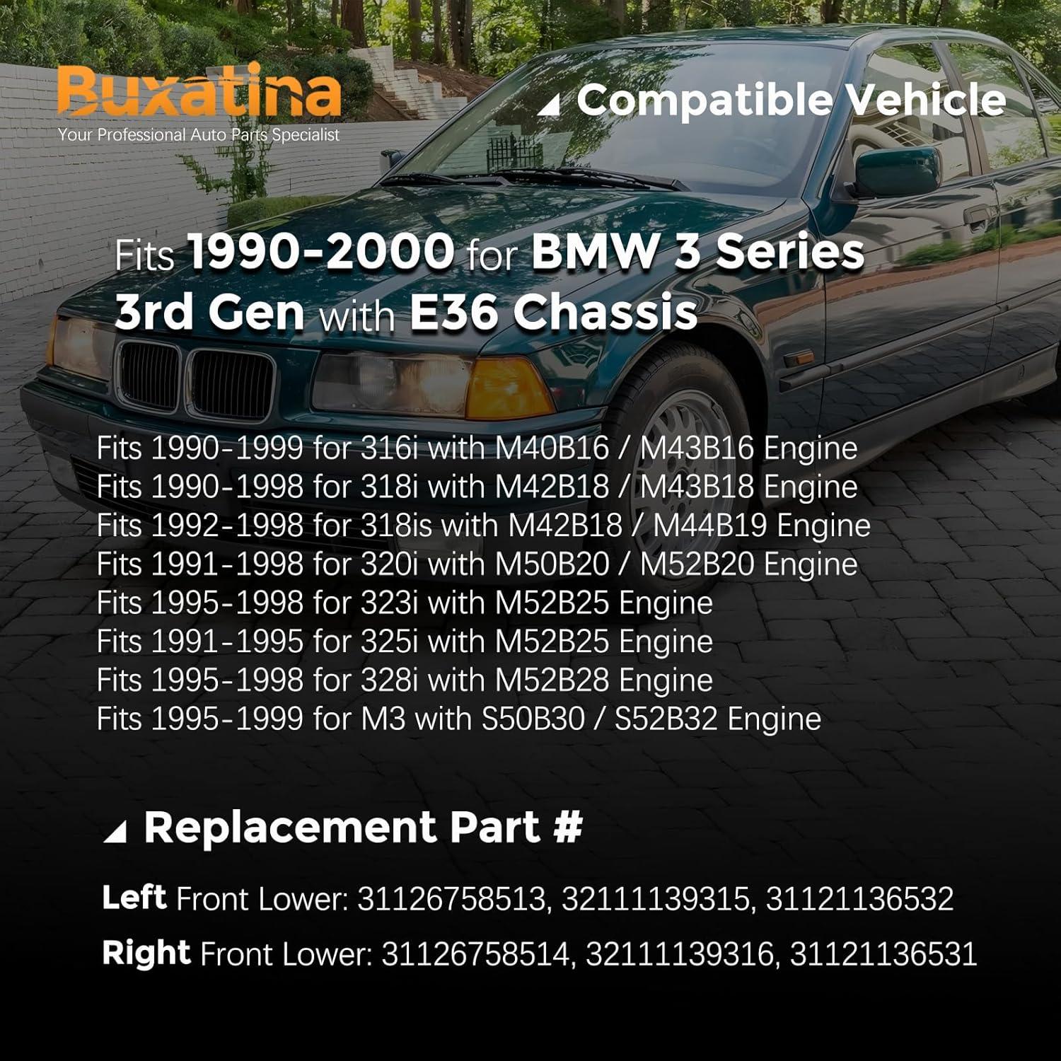 Kit de Brazo de Control Inferior Buxatina BXTN-3179 para BMW E36