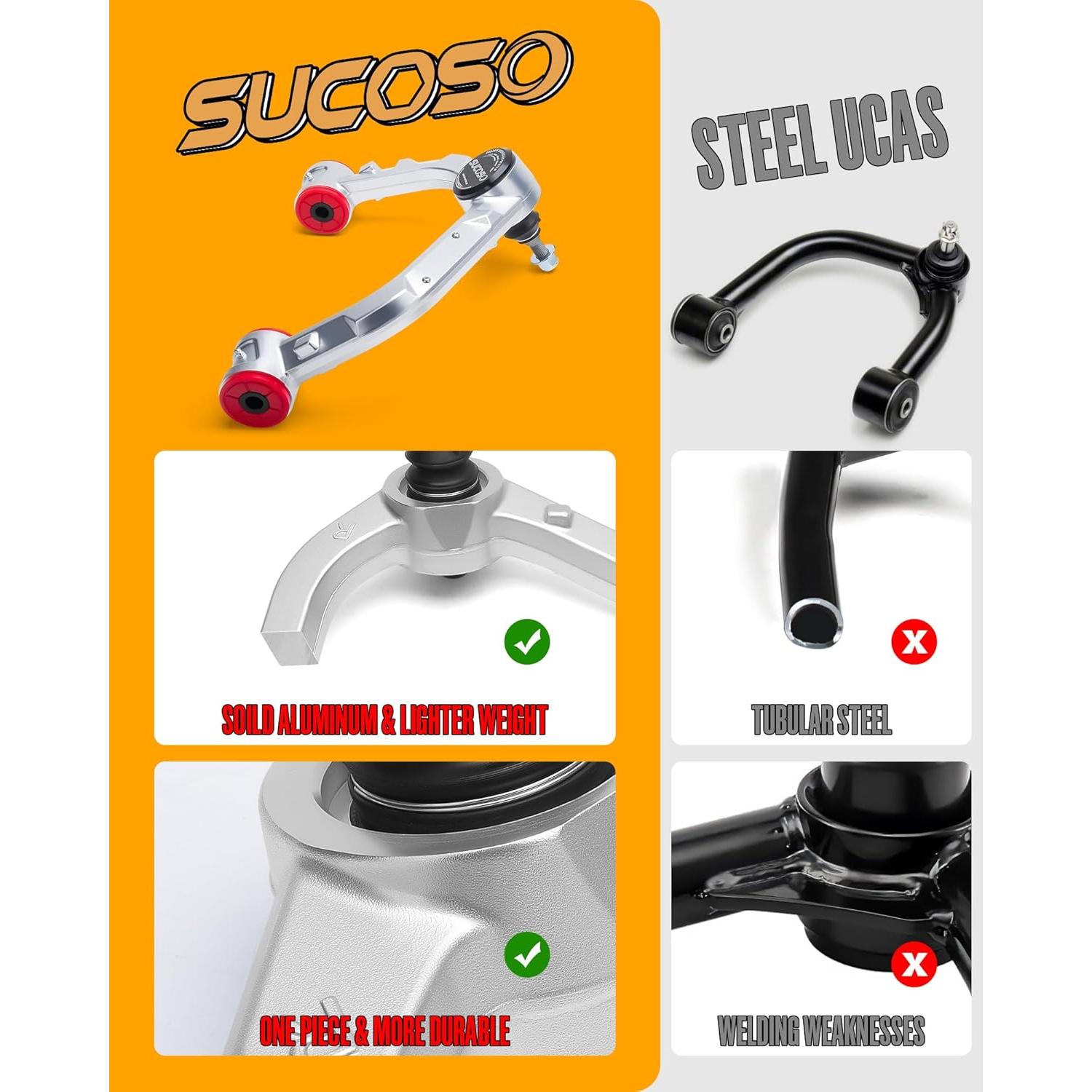 Brazos de Control Superiores SUCOSO Aluminio Forjado 2-10 cm