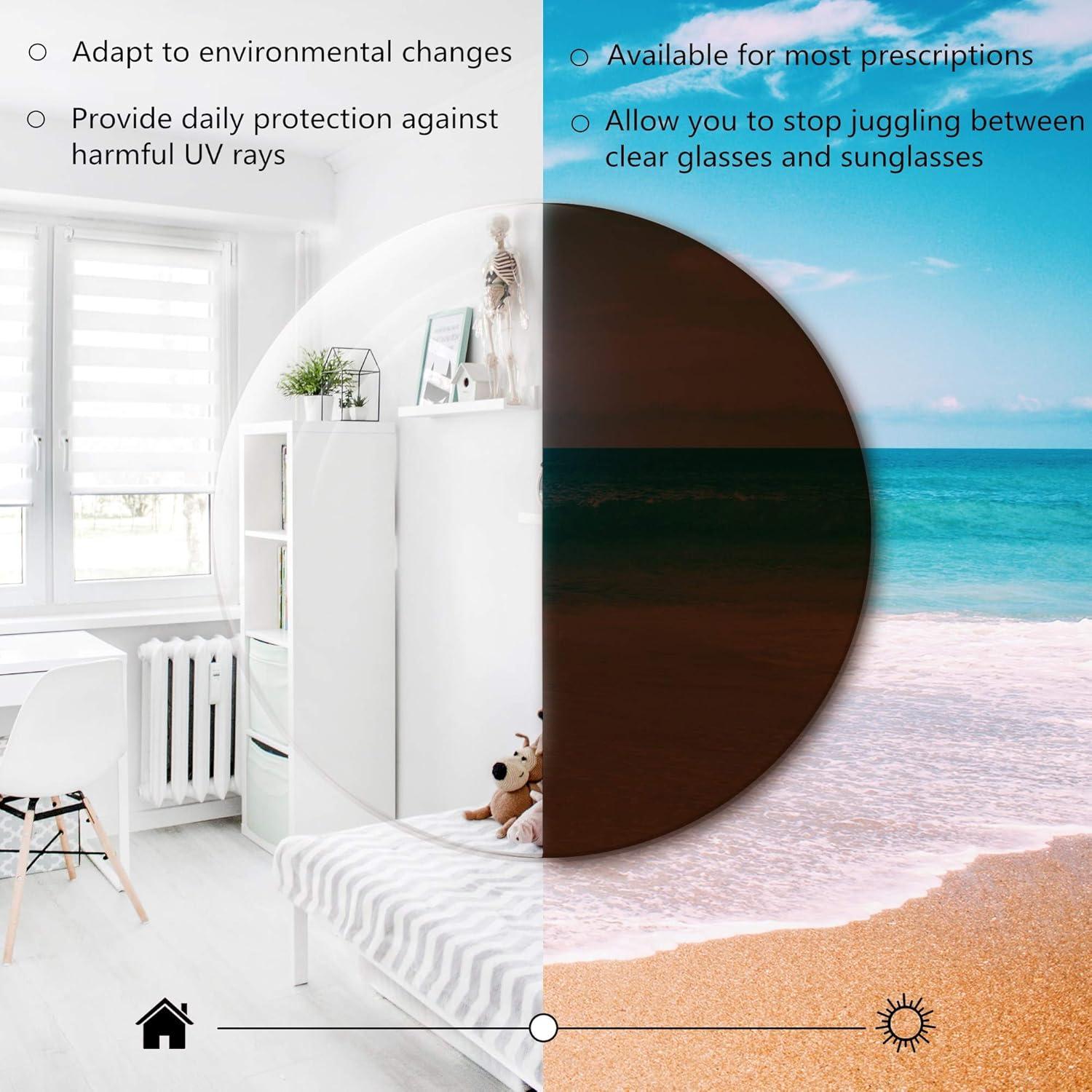 Gafas Bifocales VisionGlobal 2.0x Cuadradas para Luz Azul