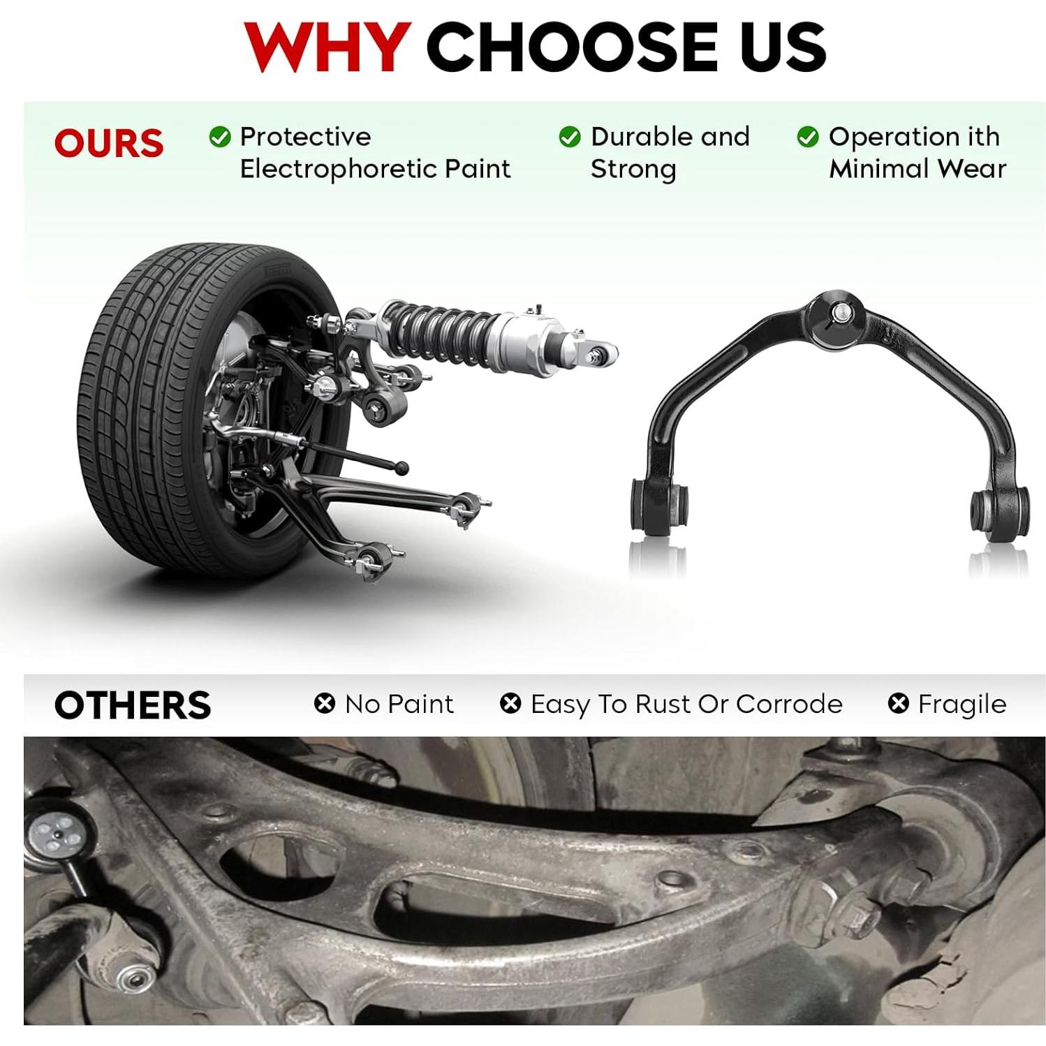 Kit de Brazos de Control Superior Frontal TadaMark para Ford Ranger 1998-2011