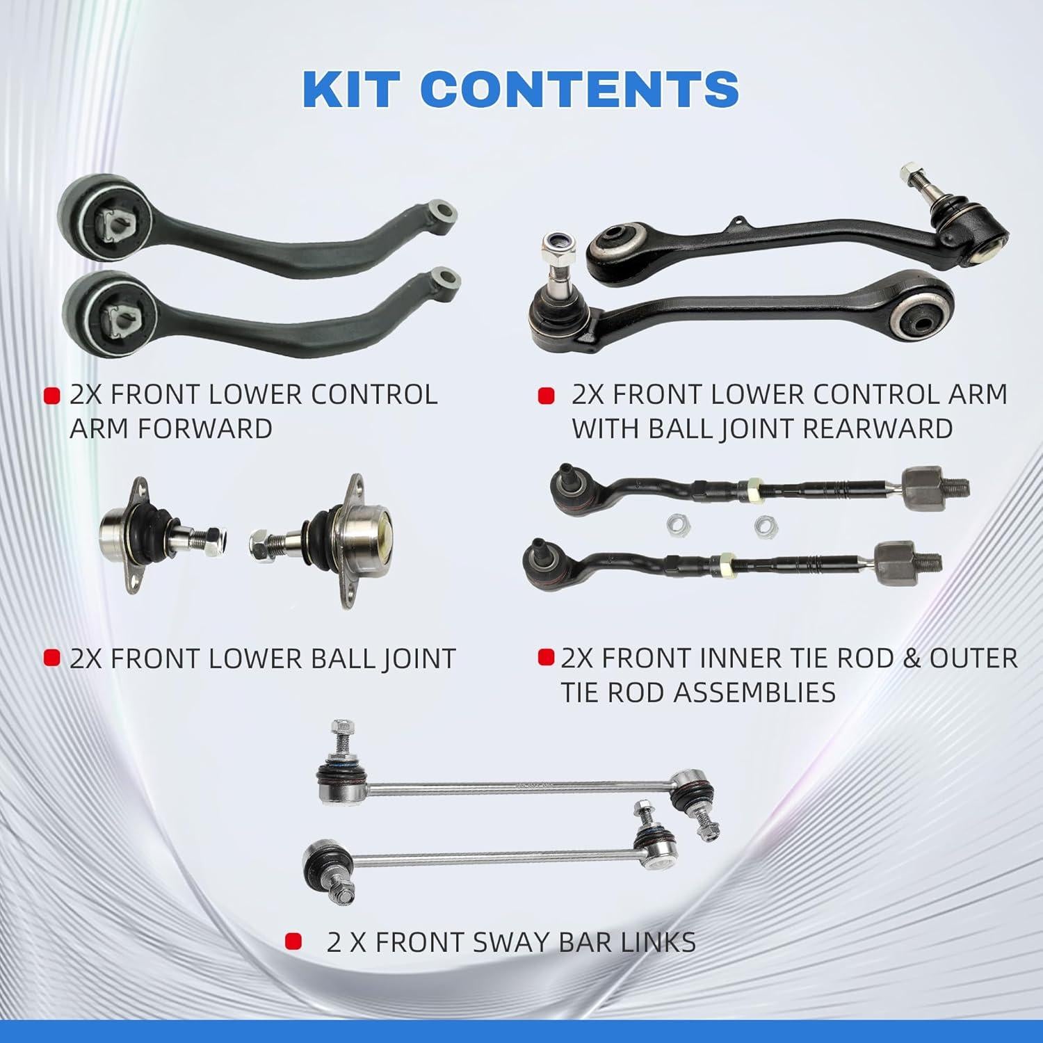 Kit de Brazo de Control Inferior Frontal Rockplanet BMW X3 2004-2007