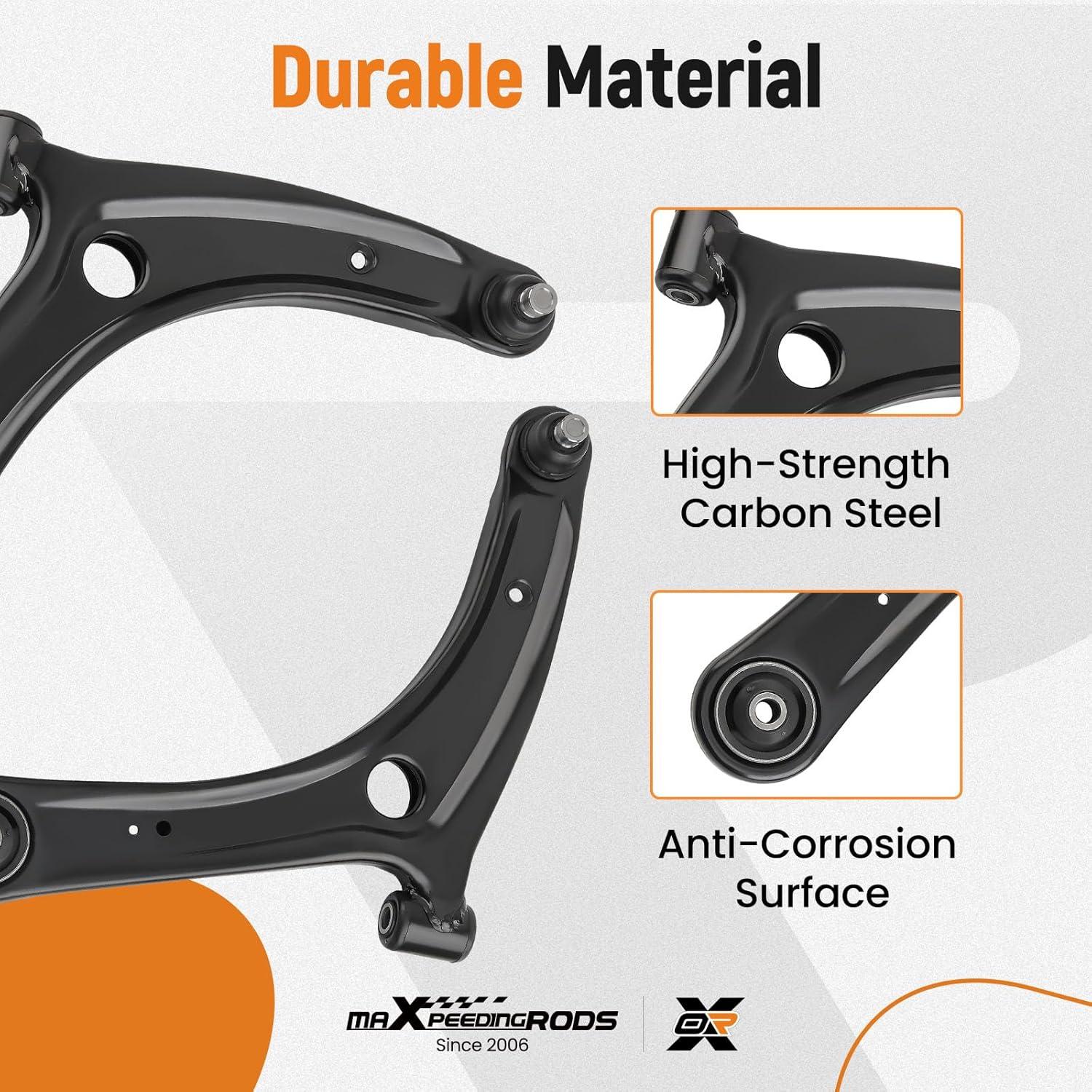 Brazos de Control Inferior Frontales maXpeedingrods para Mitsubishi Lancer/Outlander 2008-2017 - 8 Pcs