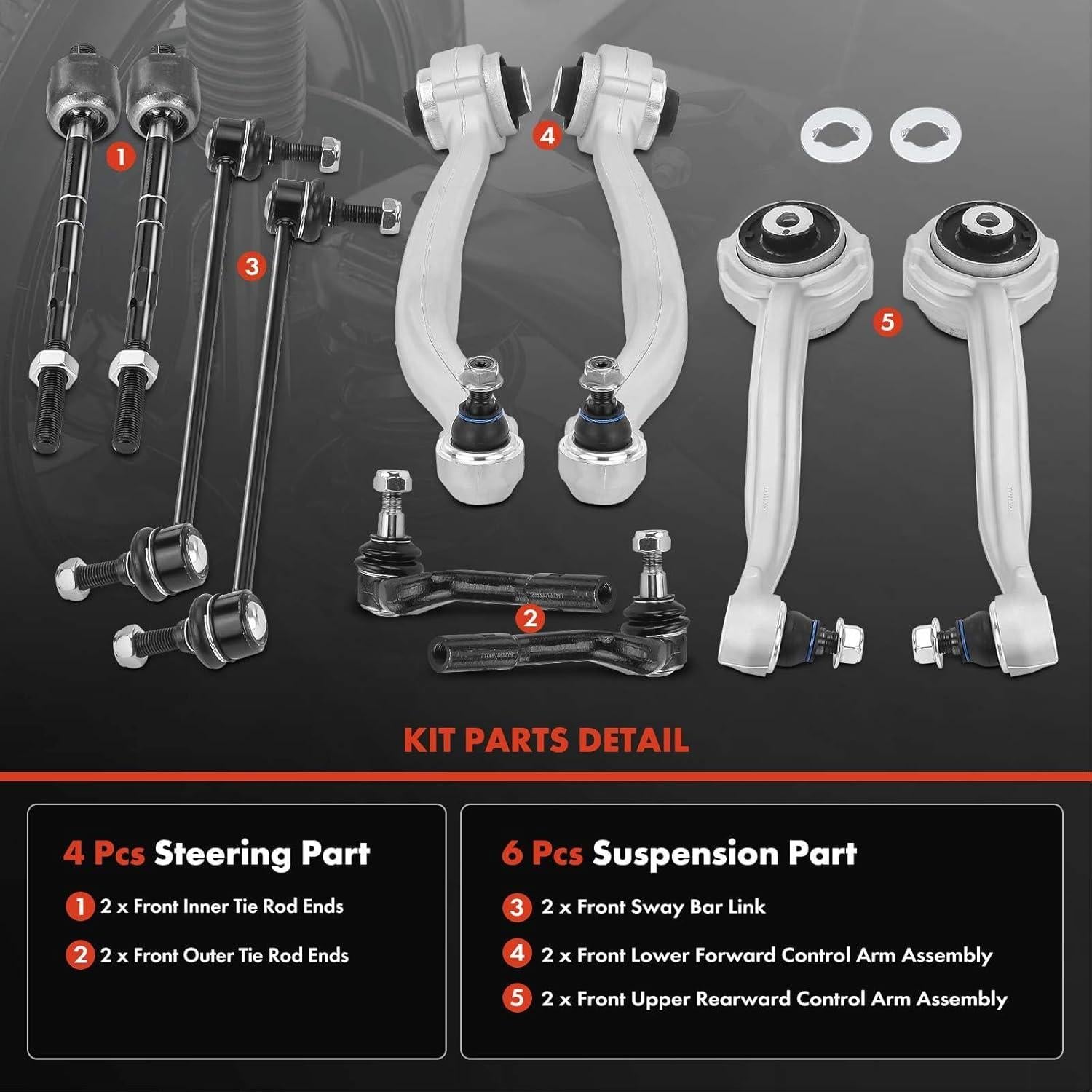 Conjunto de Suspensión A-Premium para Mercedes-Benz C/E 2010-2015