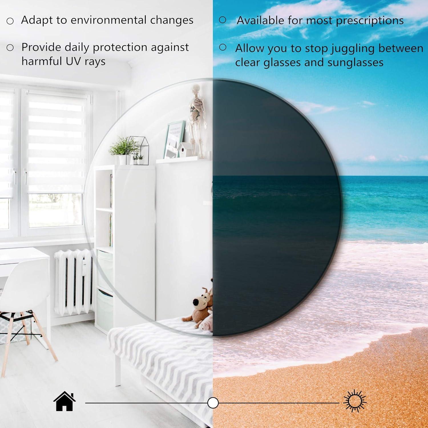 Gafas Bifocales VisionGlobal 3.0x Cuadradas para Luz Azul