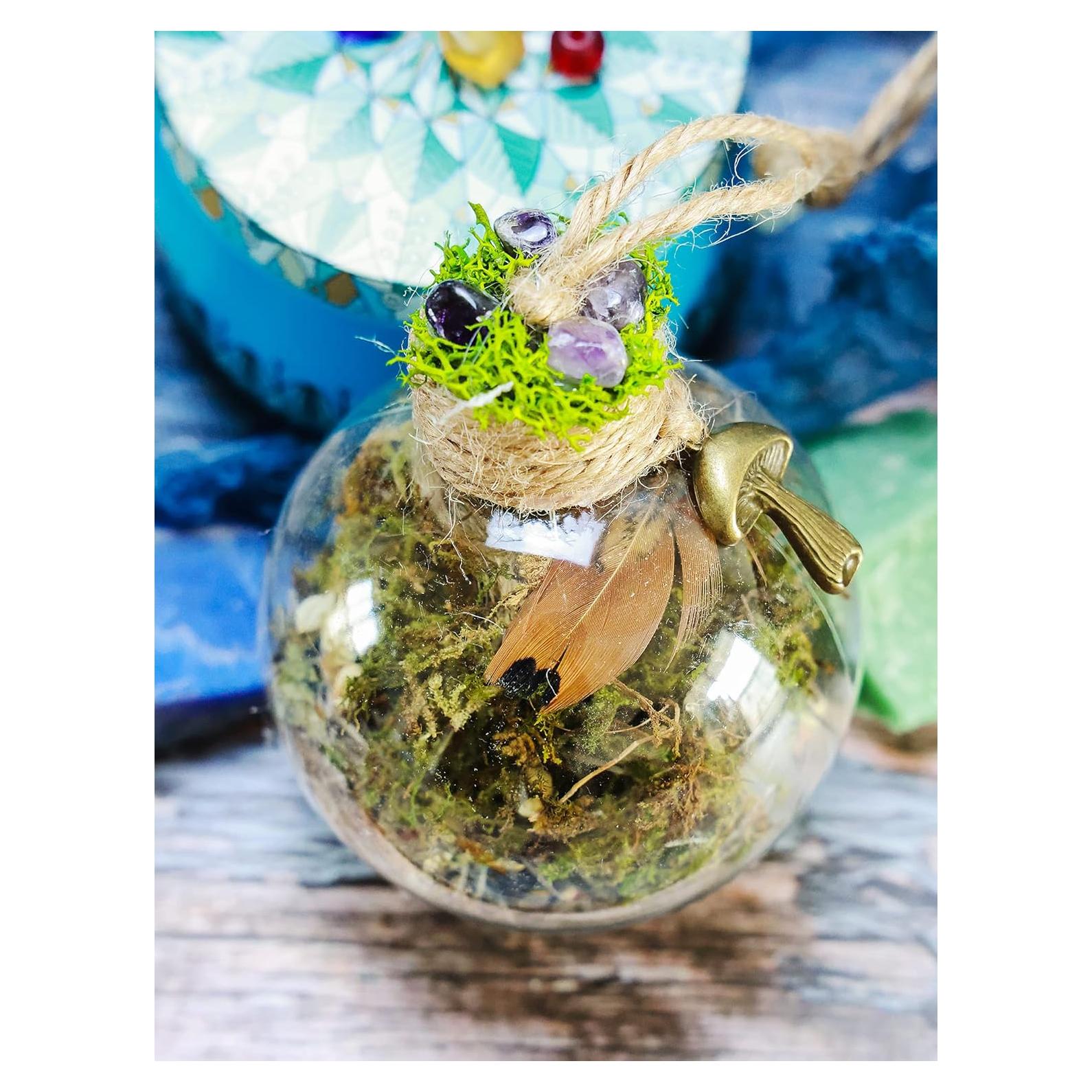 Bola de Bruja Verde Nosadi 10 cm con Hechizos de Protección