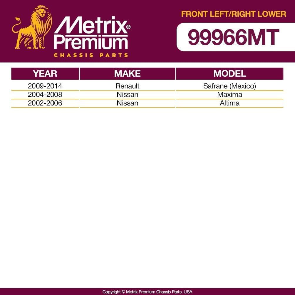 Brazo de Control Inferior Metrix para Renault y Nissan 2009-2014