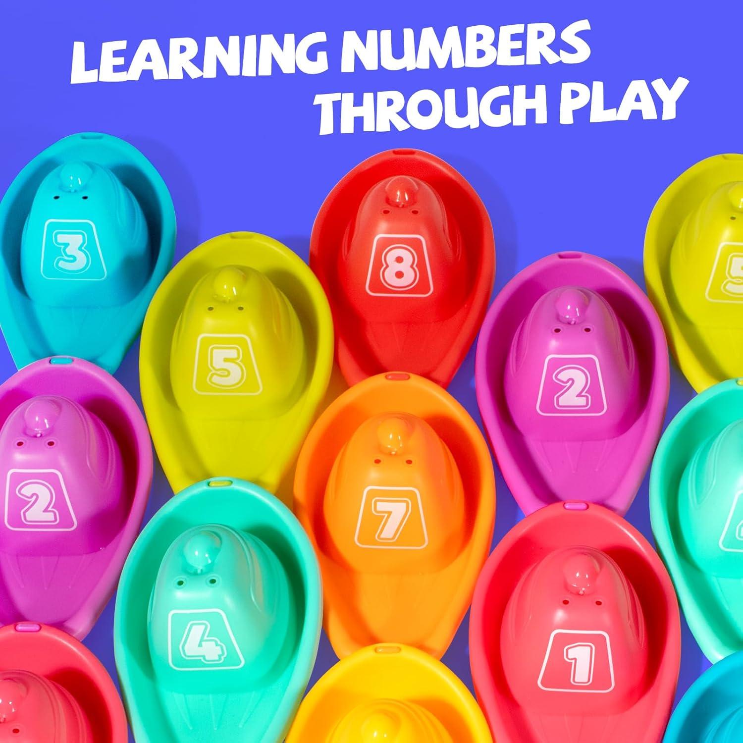 Juguetes de Baño Dinosaurios Hely Cancy 12 Piezas Sin Agujeros