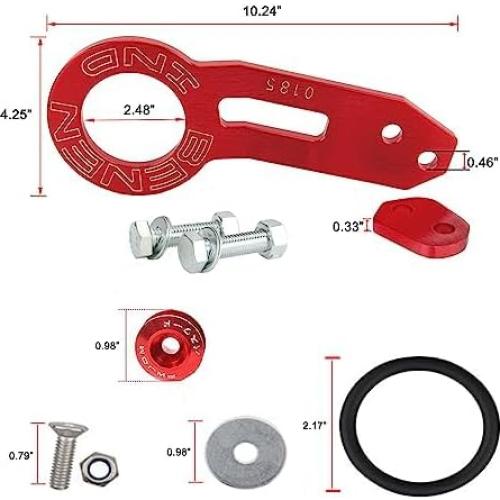 Gancho de Remolque Trasero AULESSE Rojo 0.80 kg Universal