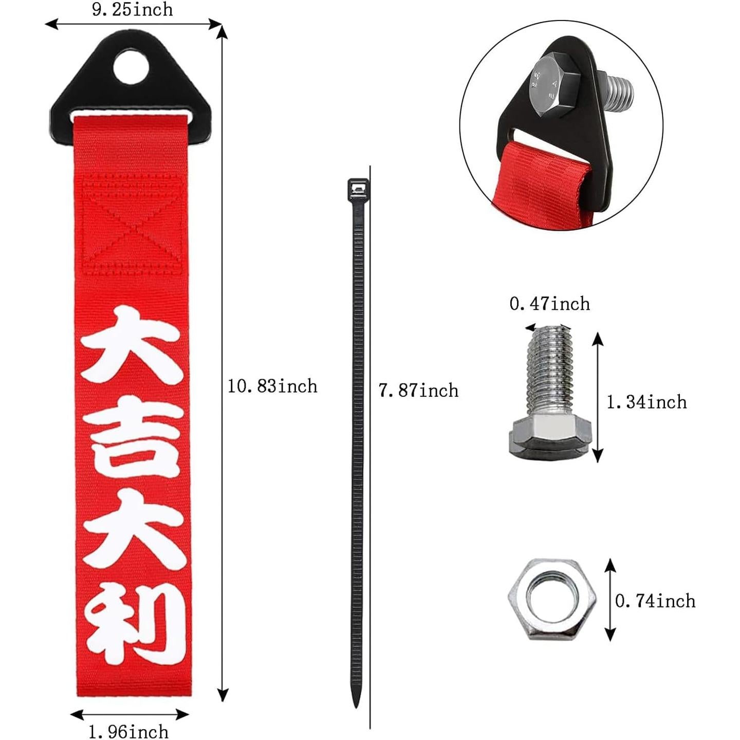 Gancho de Remolque Trasero AULESSE Rojo 0.80 kg Universal