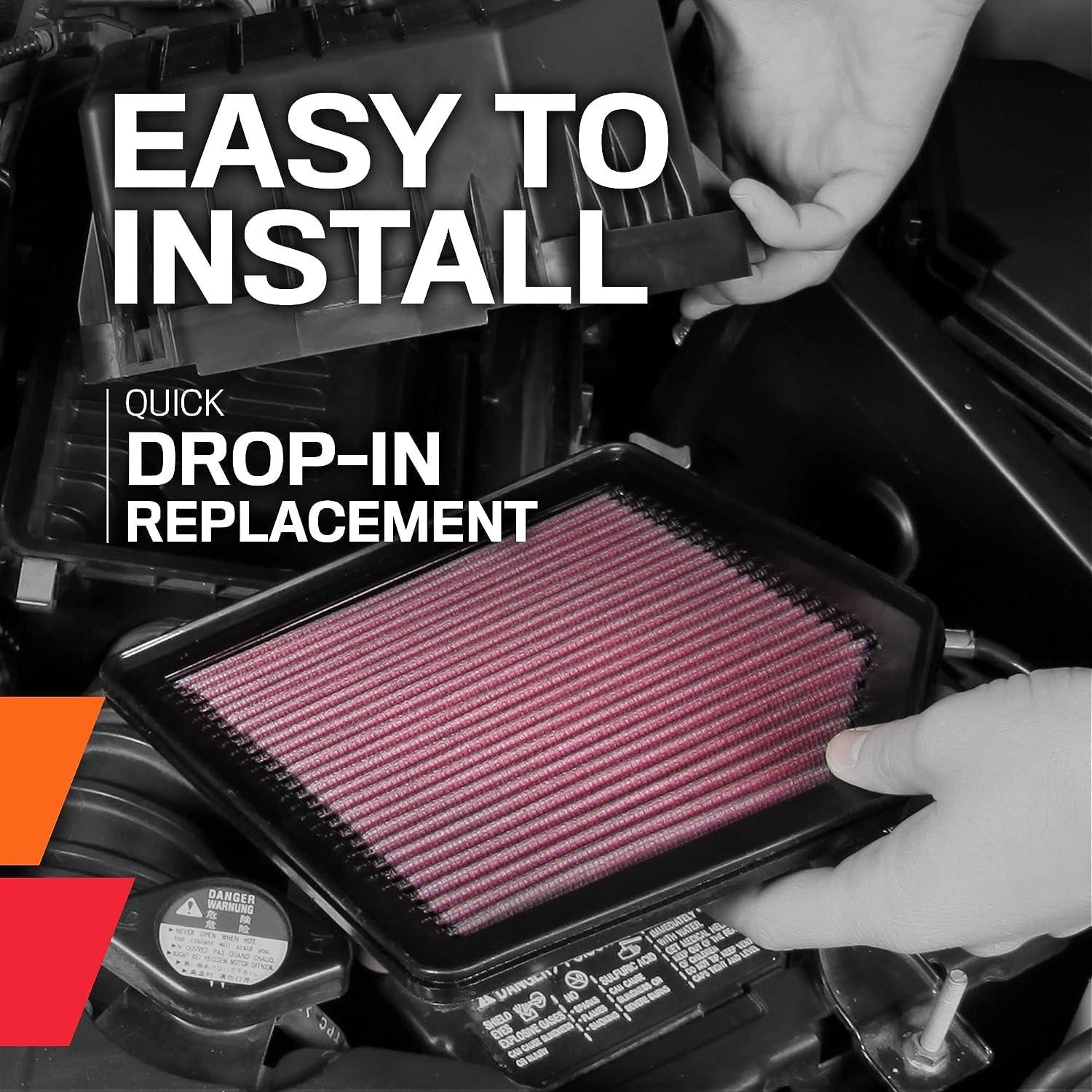 Filtro de Aire K&N Alto Flujo 33-5083 Compatible Cadillac/Chevy/GMC