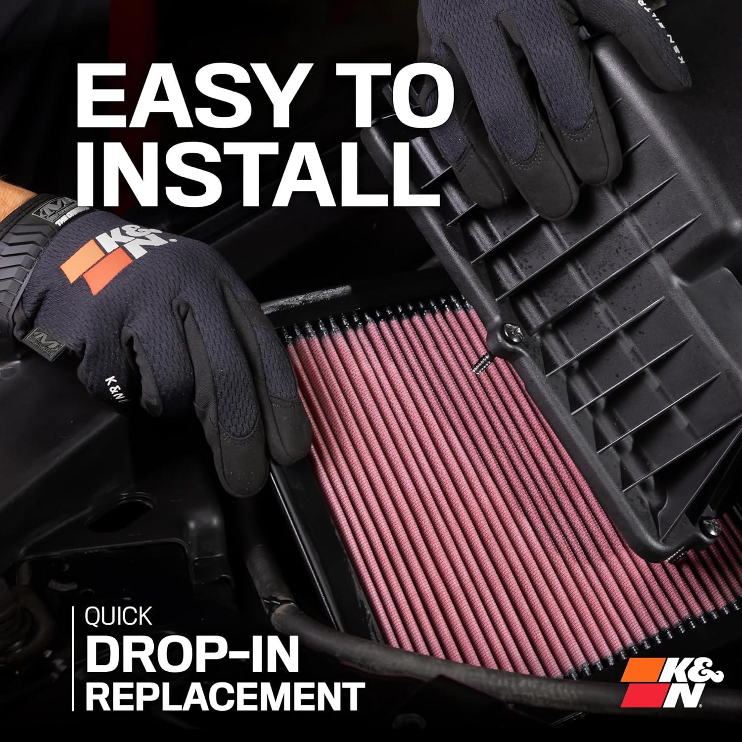 Filtro de Aire K&N Alto Flujo 33-5076 para JEEP 2018-2025