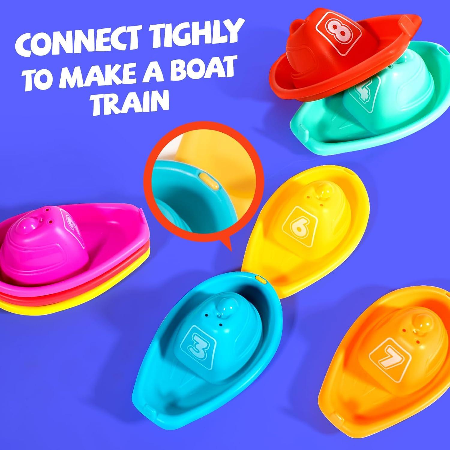 Juguetes de baño Hely Cancy - Dinosaurios y Barcos Apilables