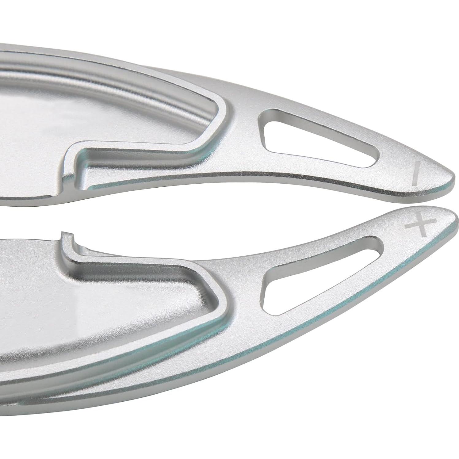 Kit Extensión Palancas Cambio Volante Aluminio Sumaikeji Plata