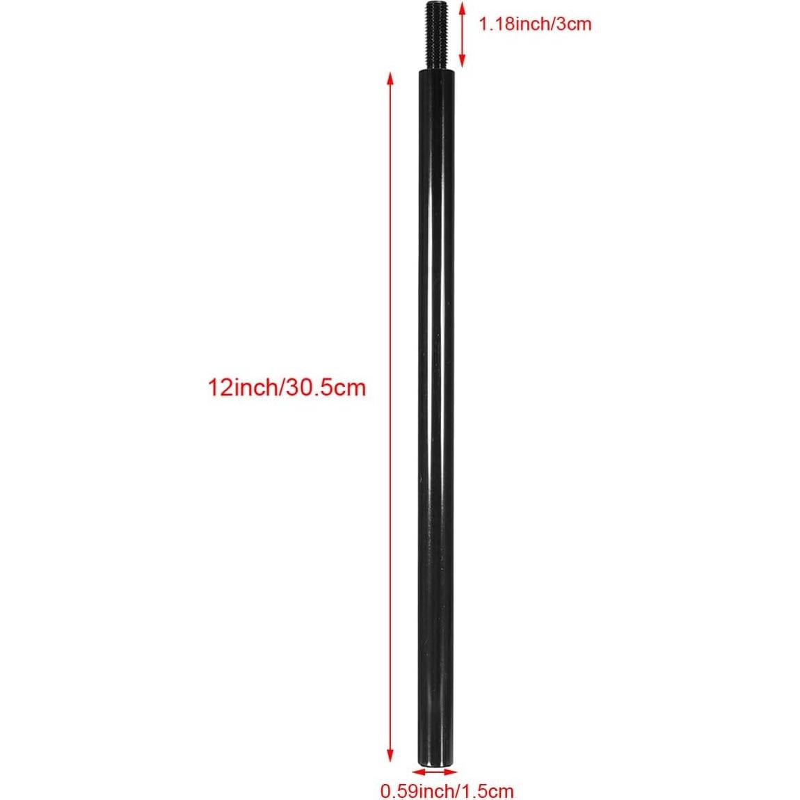 Extensor de perilla de cambio Pursuestar 30.5 cm M10x1.5 Aluminio