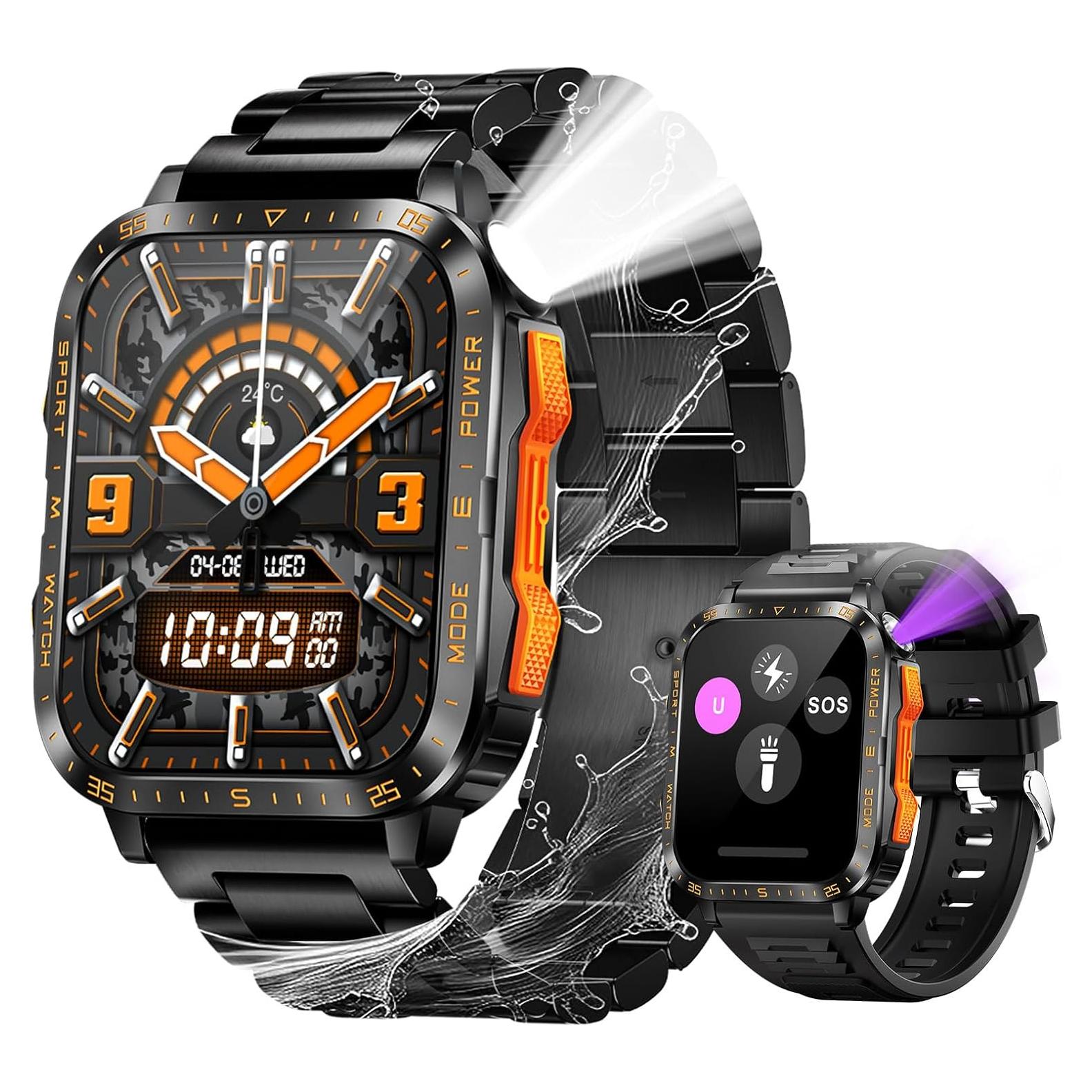 Reloj Inteligente Militar LaNikar 3ATM Pantalla 5cm Fitness