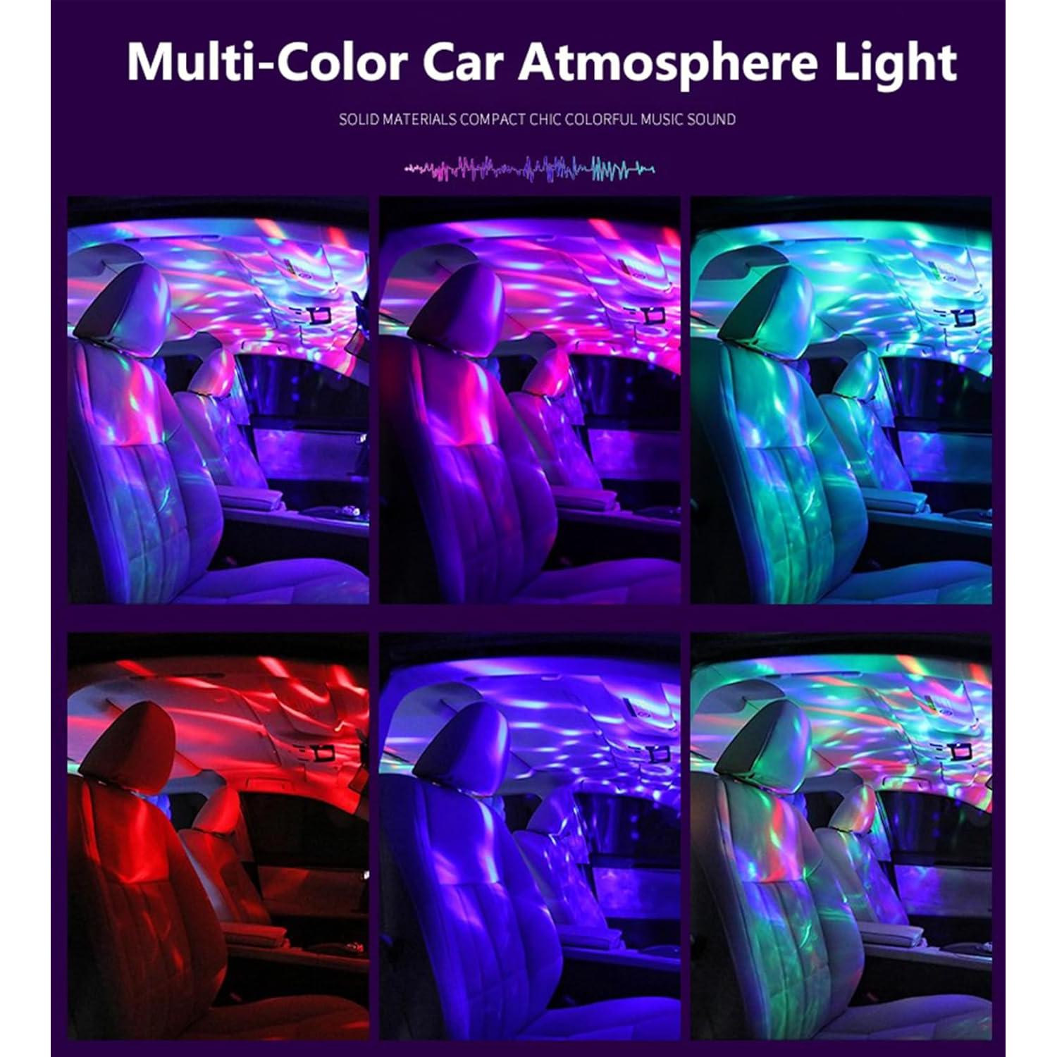 Luz Disco Mini USB Ytuomzi 2 Pcs LED Multicolor Portátil