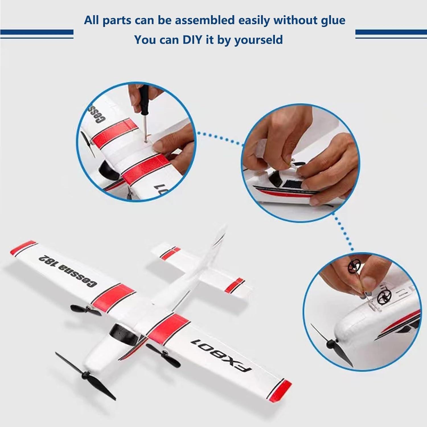 Avión RC Cessna 182 Ouhgnoh 2.4Ghz EPP 371g