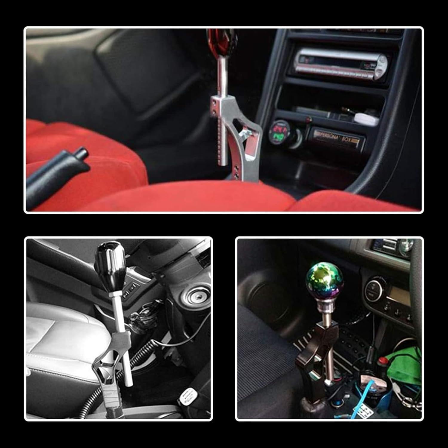 Extensión de Cambio Corto Ajustable Sporacingrts Negro