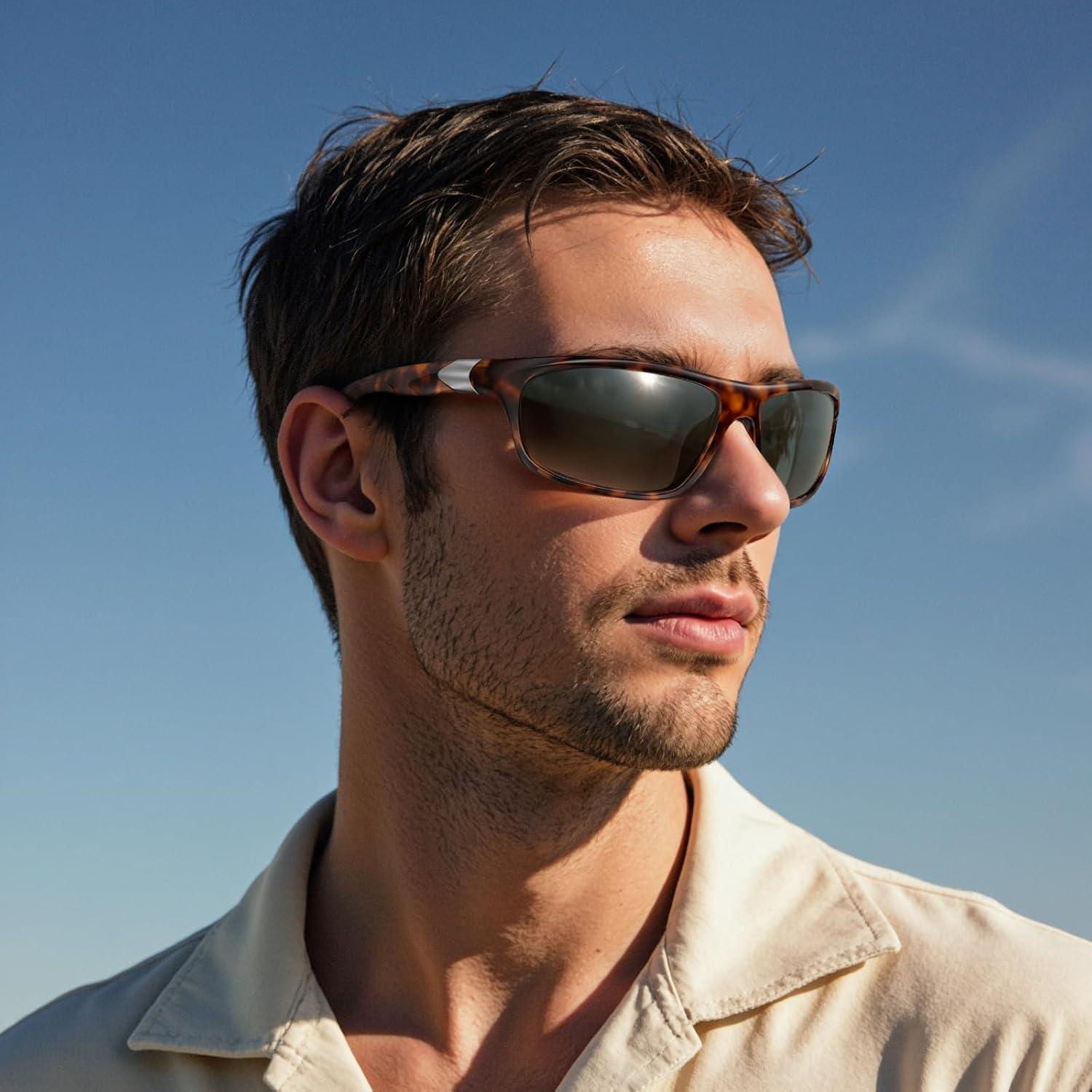 Gafas de sol bifocales polarizadas SKYFUEN TR90 tortuga