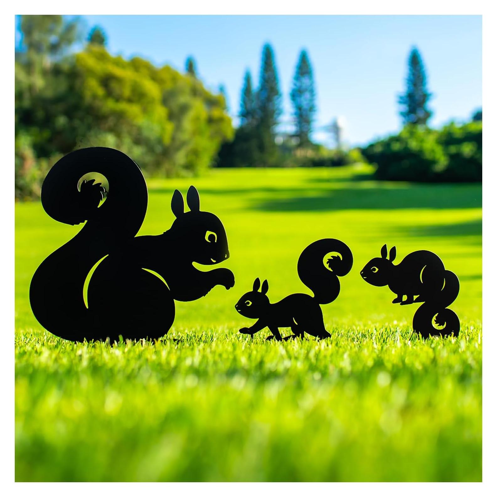 Estacas de Jardín SRDJXY Ardilla Decorativas para Exterior