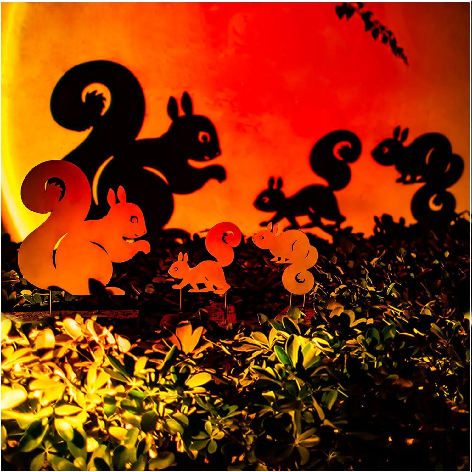 Estacas de Jardín SRDJXY Ardilla Decorativas para Exterior