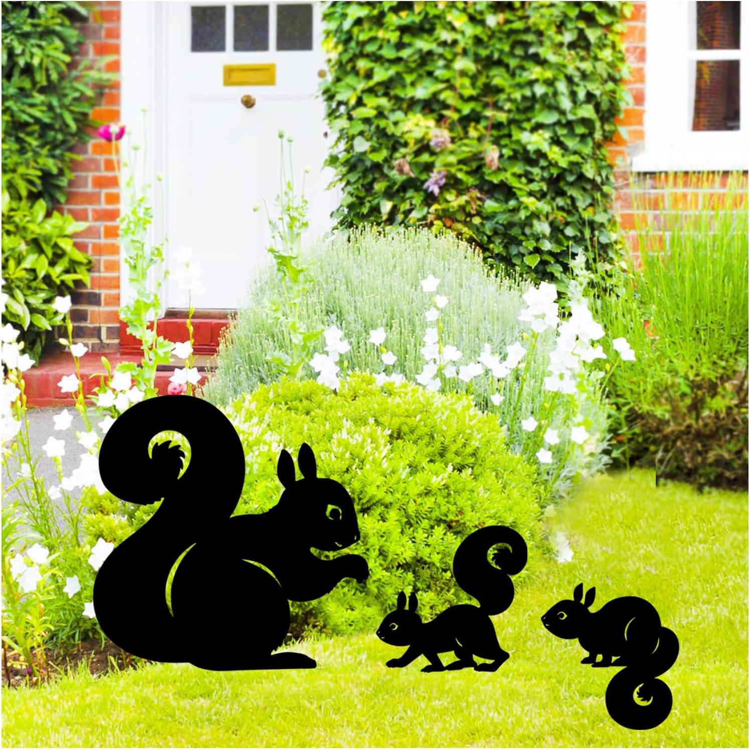 Estacas de Jardín SRDJXY Ardilla Decorativas para Exterior