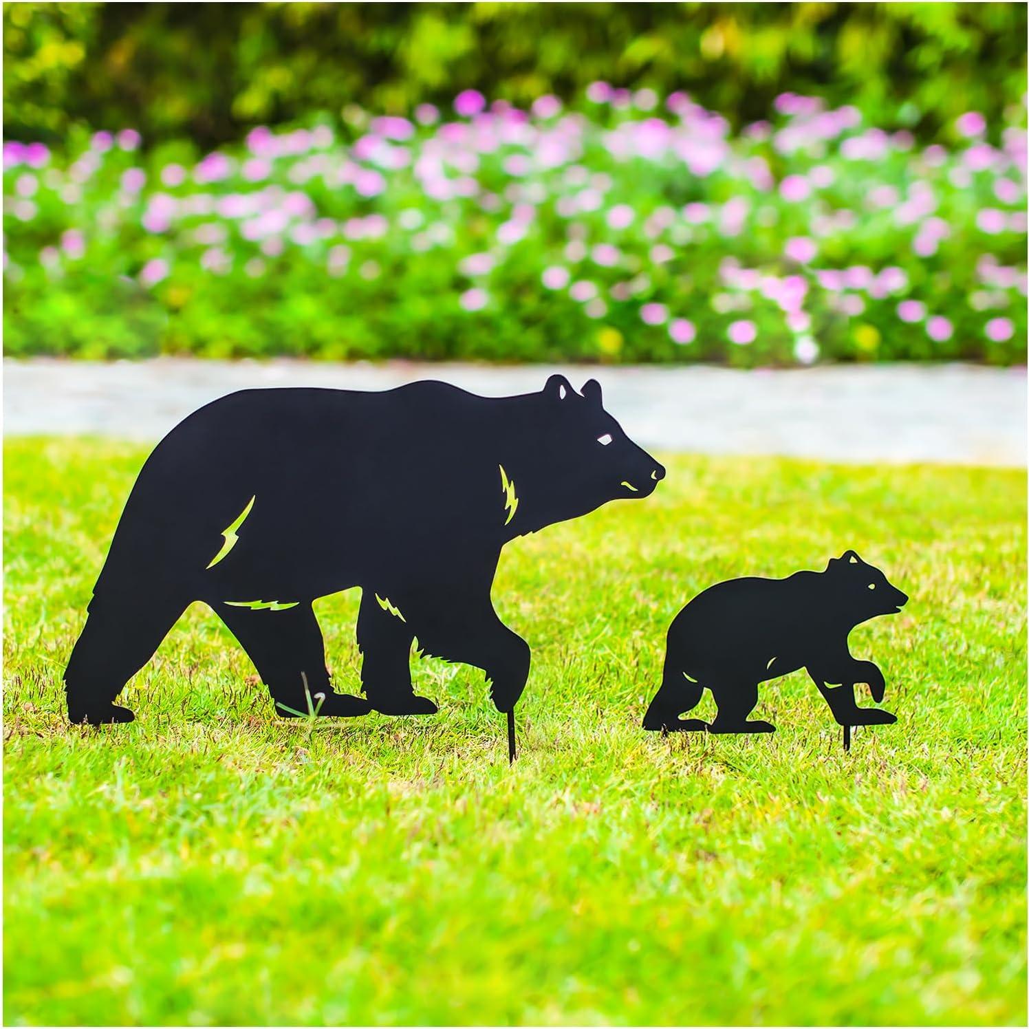 Estacas de Jardín SRDJXY Oso Decorativas para Exterior