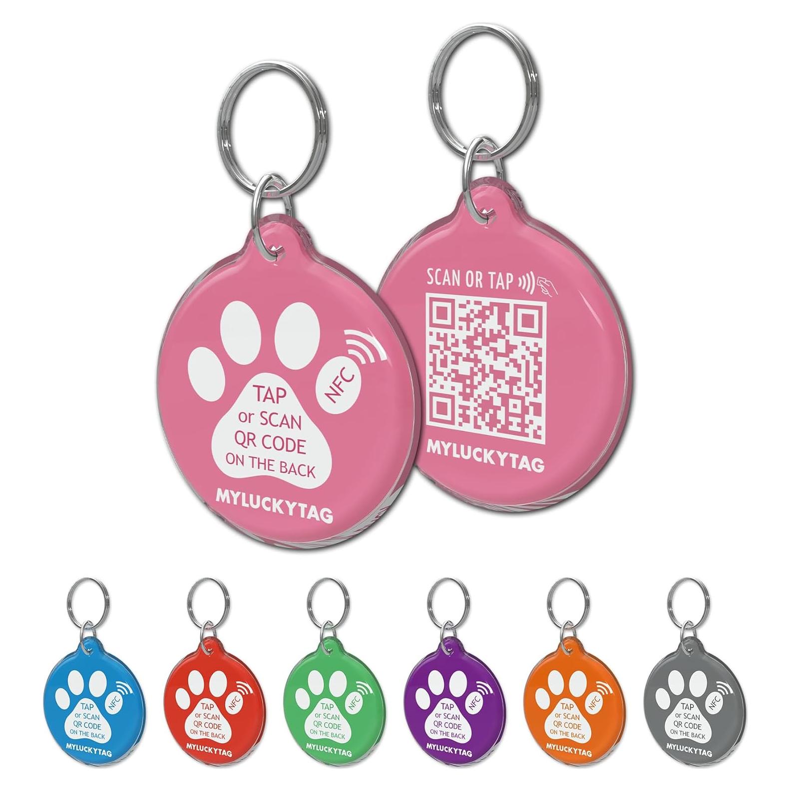 Etiqueta Inteligente MYLUCKYTAG NFC y QR para Mascotas