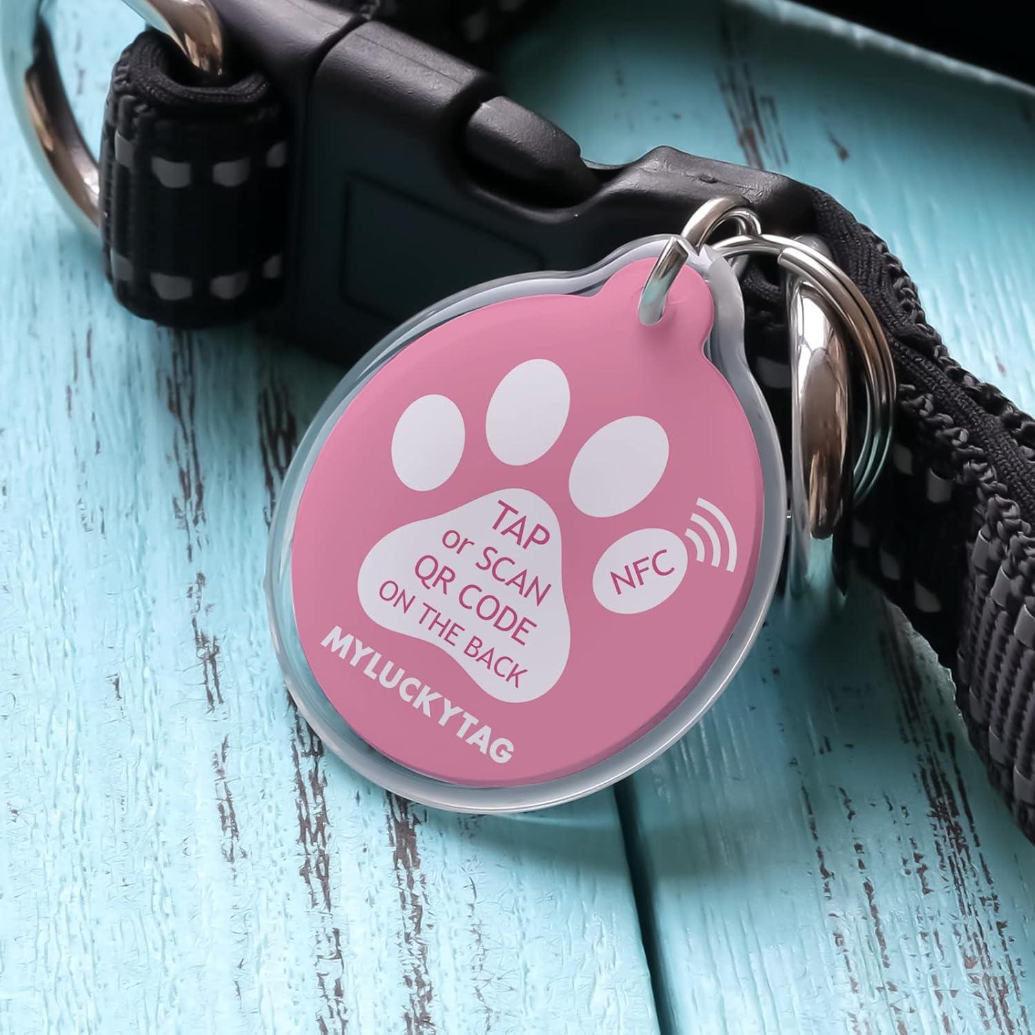 Etiqueta Inteligente MYLUCKYTAG NFC y QR para Mascotas