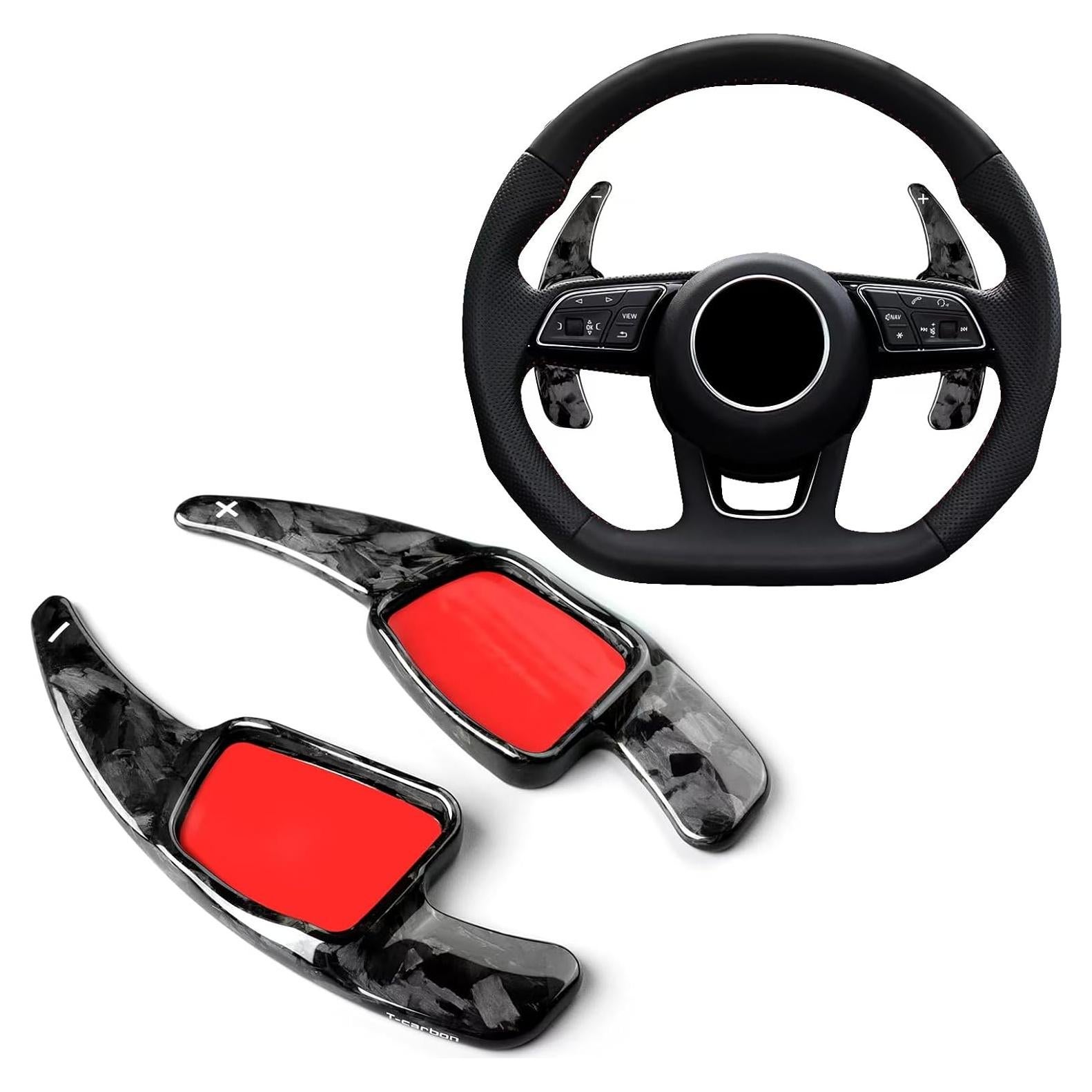 Extensiones de Palanca de Cambio T-carbon Fibra de Carbono Audi