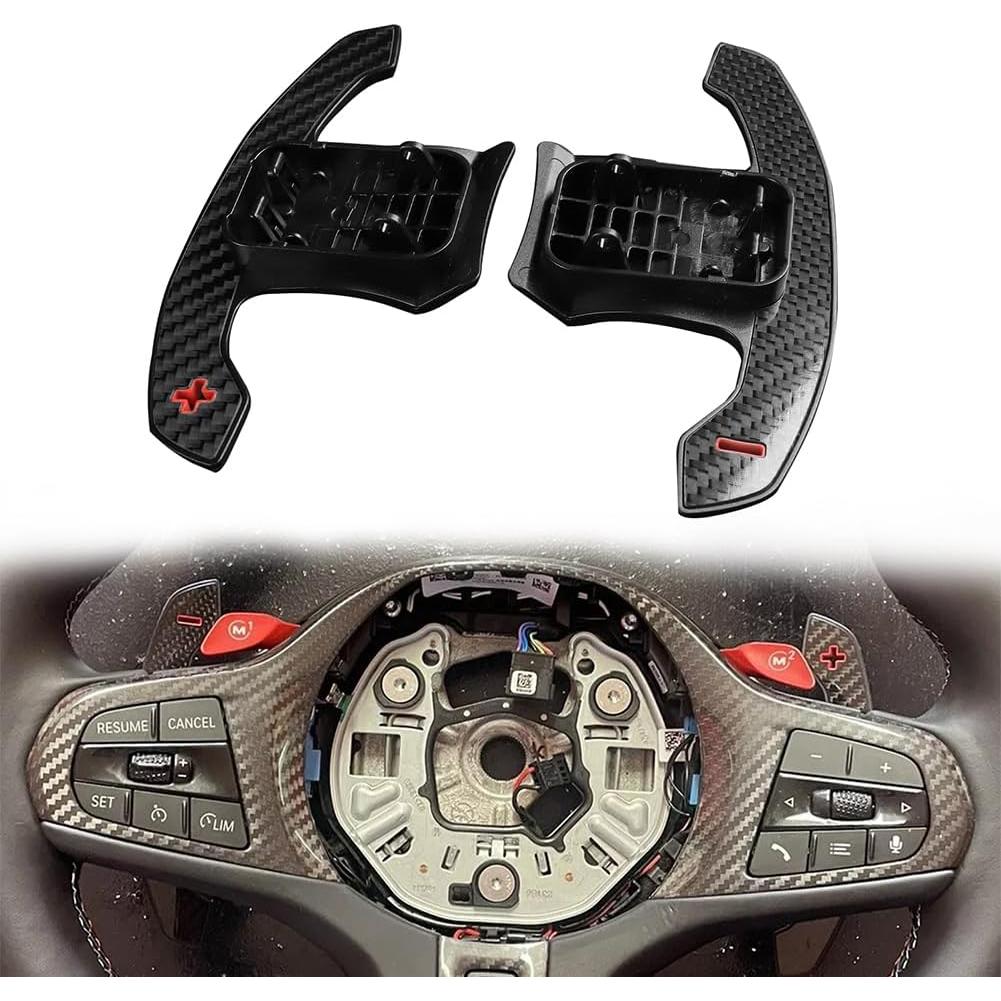 Cambiador de Paletas BMW F20 F21 F22 F23 Fibra de Carbono 2Pcs